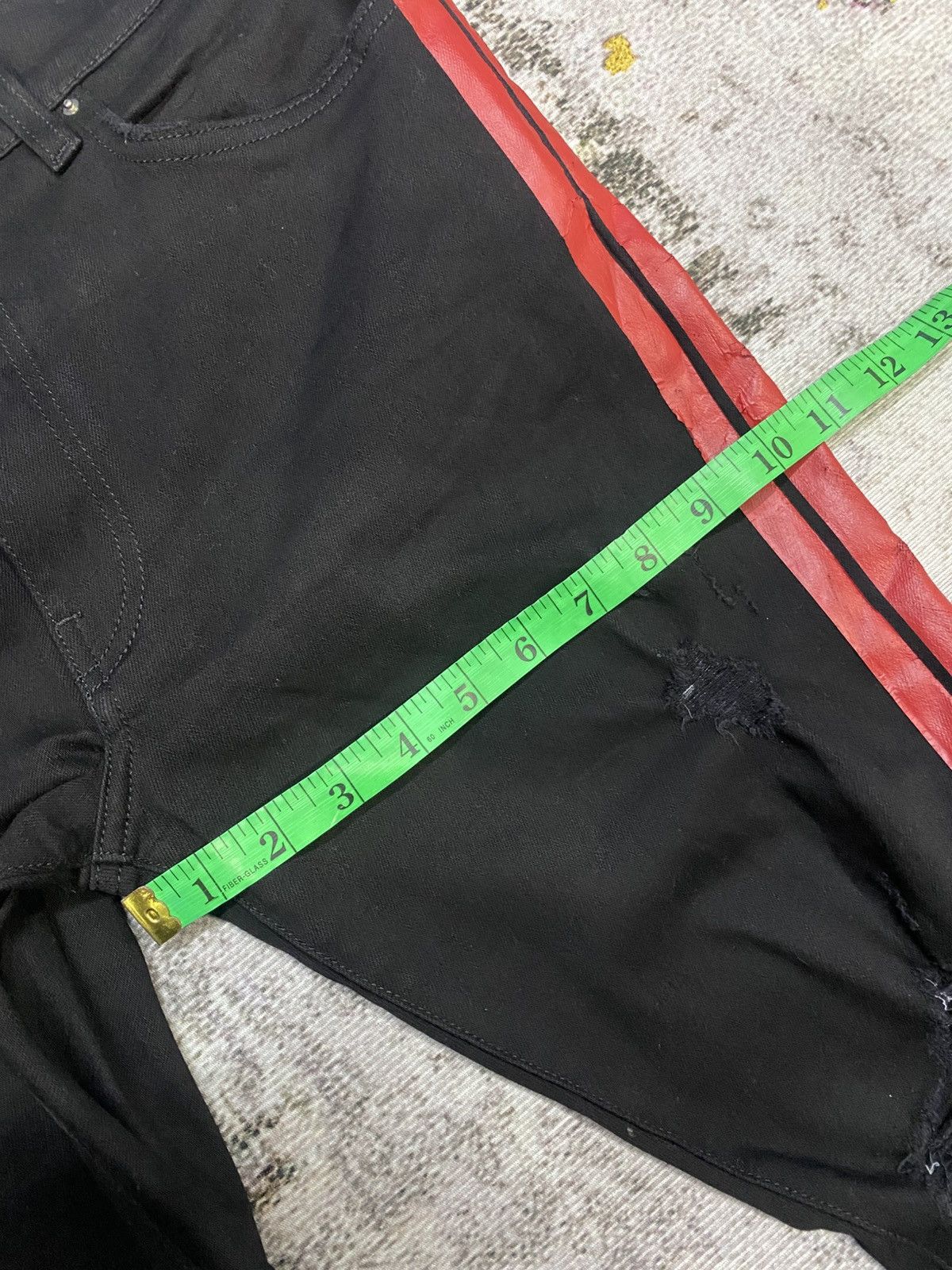 Amiri Amiri Black And Red Strip Pants Size US 32 / EU 48 - 23 Thumbnail