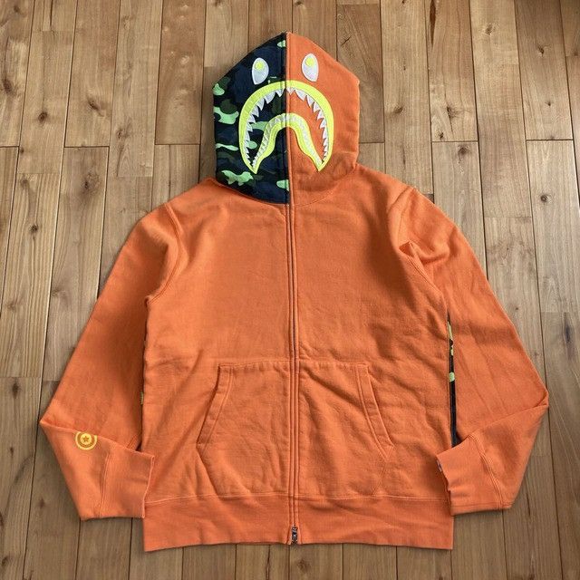 Bape 2015 BAPE 1st Camo Neon Shark Full Zip Hoodie a bathing ape Size US XL / EU 56 / 4 - 2 Thumbnail