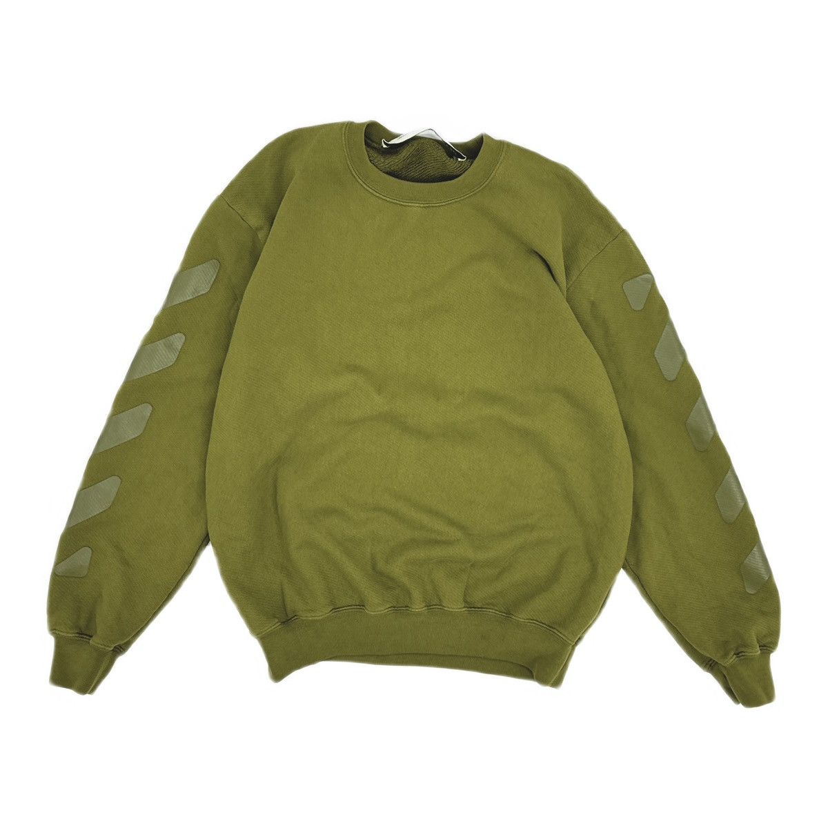 Off-White OFF-WHITE Rubber Arrows Crewneck Green Size US S / EU 44-46 / 1 - 1 Thumbnail
