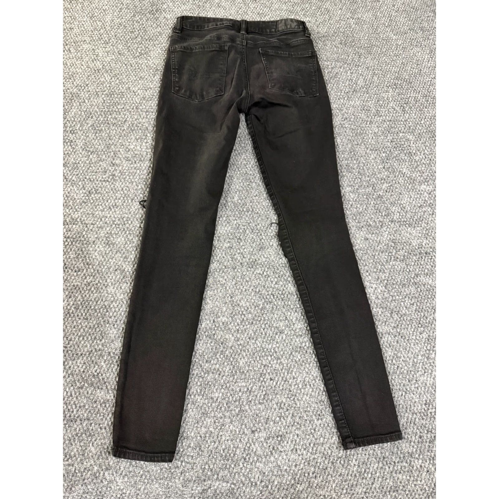 American Eagle Outfitters American Eagle Outfitters Jeans Womens 2 Black High Rise Jegging Distressed Stretch Skinny Size 26" / US 2 / IT 38 - 6 Thumbnail