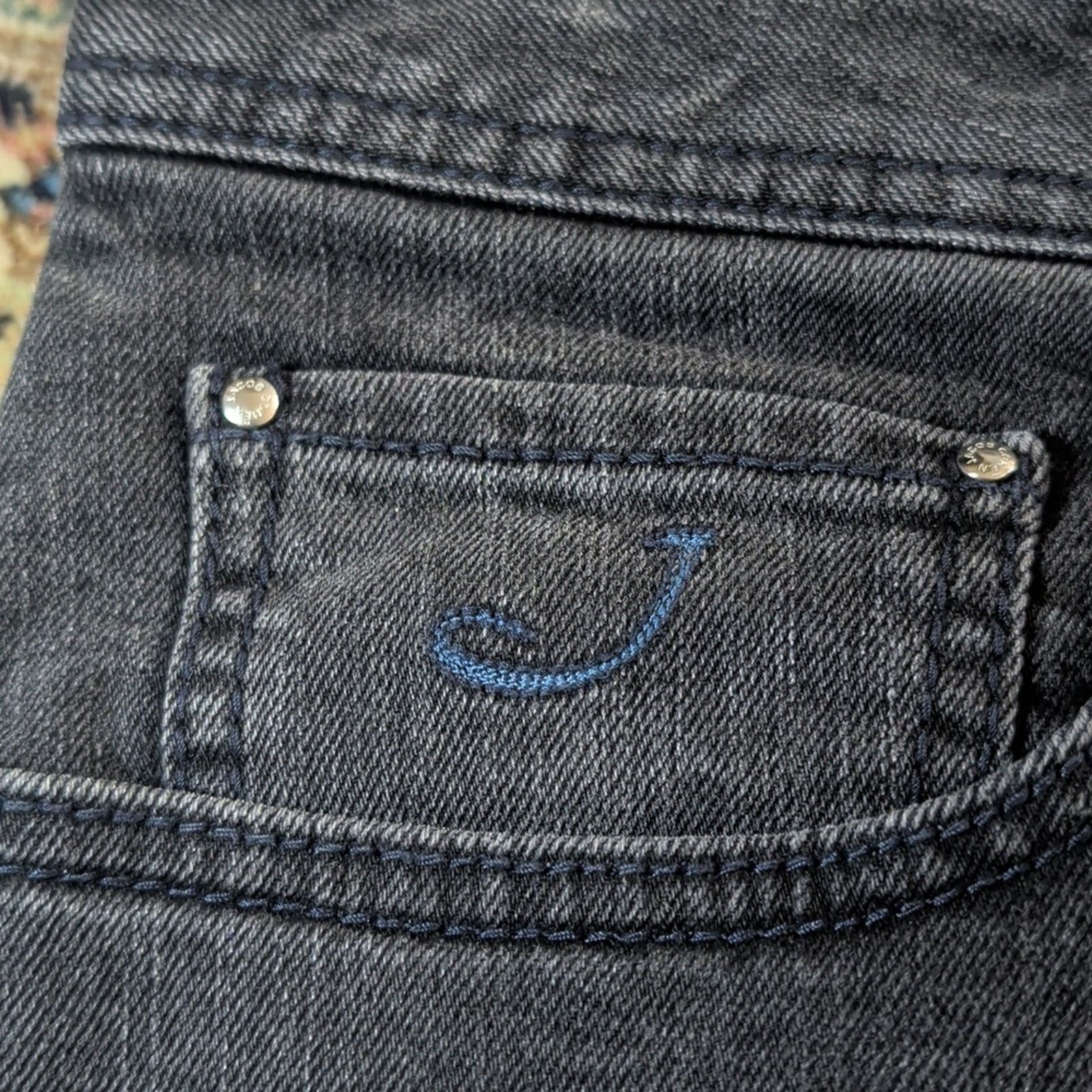 Jacob Cohen Jacob Cohen Men's Dark Gray Jeans Size 35 Size US 35 - 5 Thumbnail