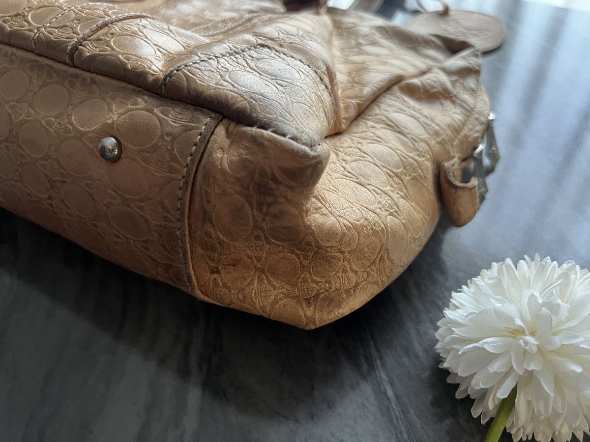 Vivienne Westwood Vivienne Westwood : Monogram Orb Logo Leather Handle Bag Size ONE SIZE - 7 Thumbnail