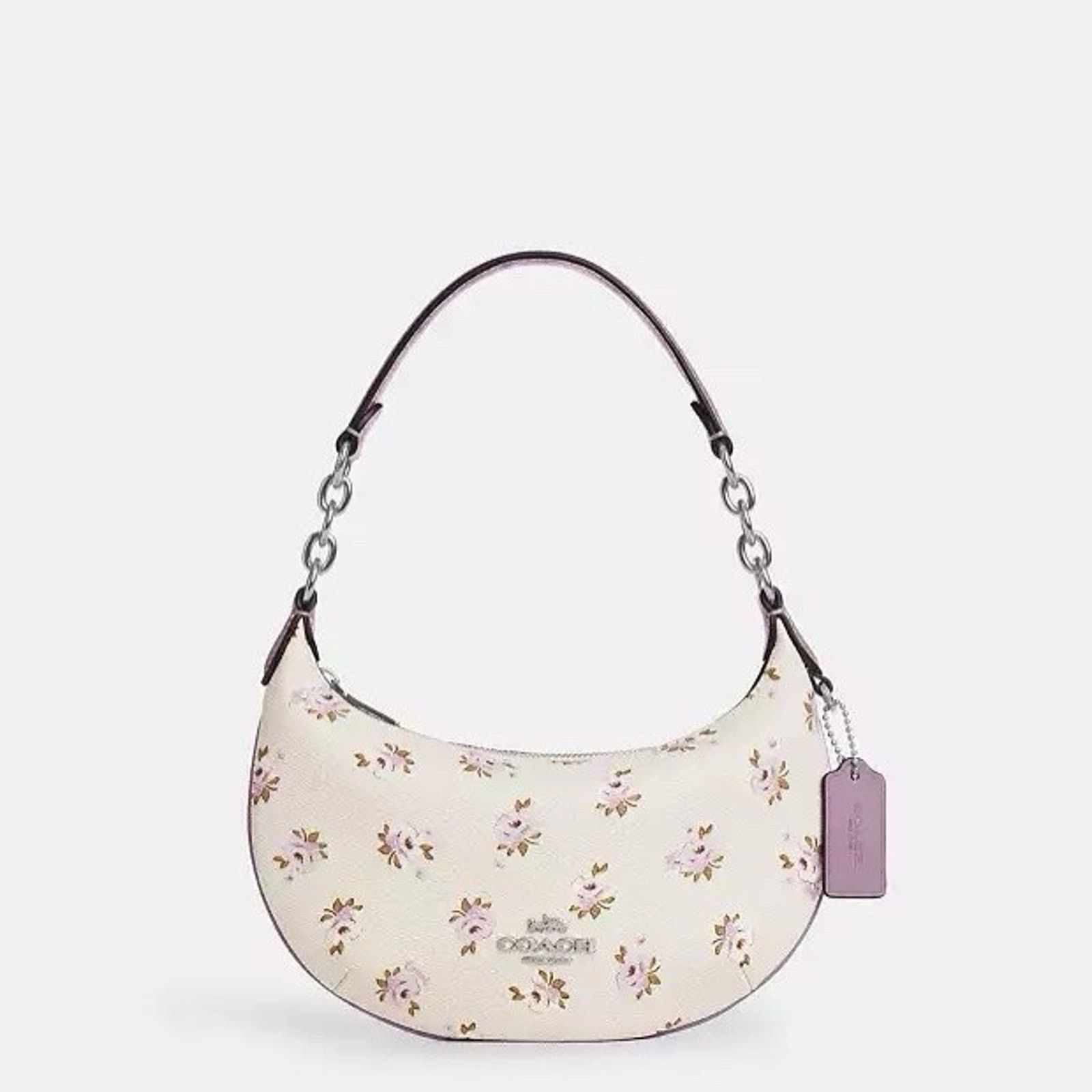 Coach NWT Coach Mini Payton Bag Floral Print CBA77 Silver/Chalk Size ONE SIZE - 5 Thumbnail