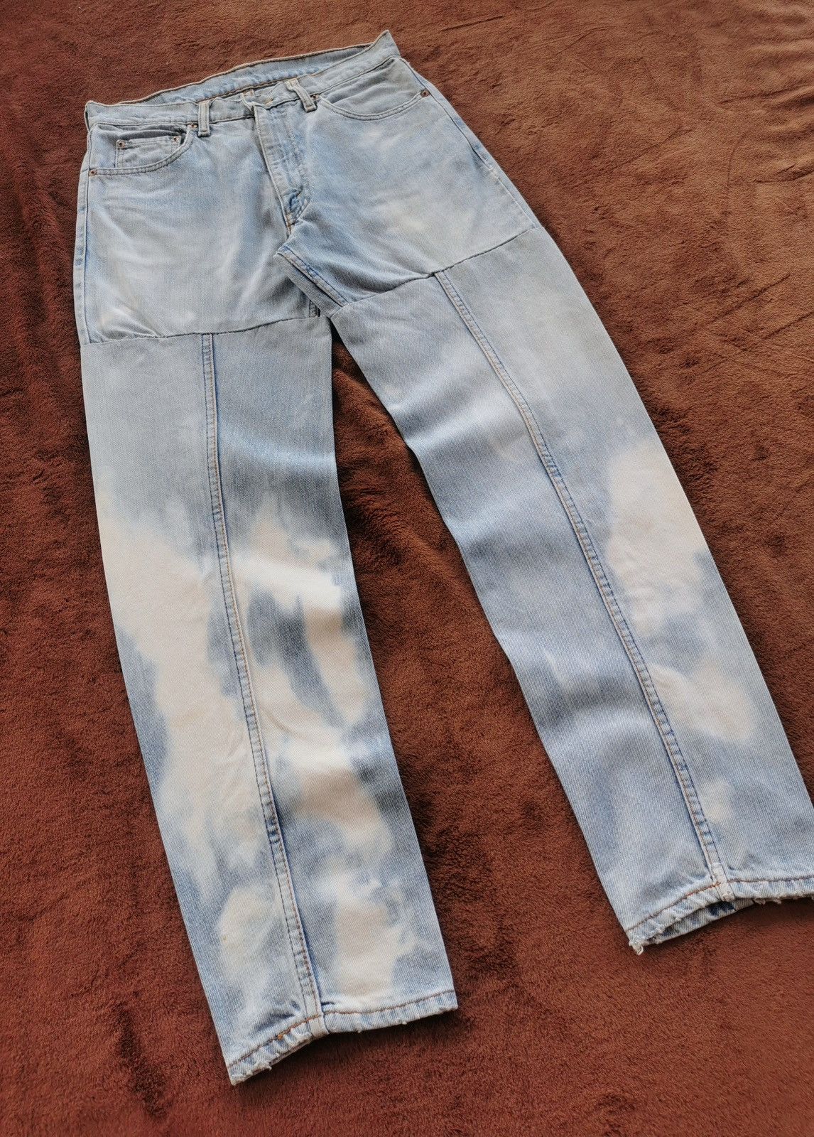 Levi's Vintage Levis Bleach Reworked Legs Denim Jeans Size US 30 / EU 46 - 1 Thumbnail