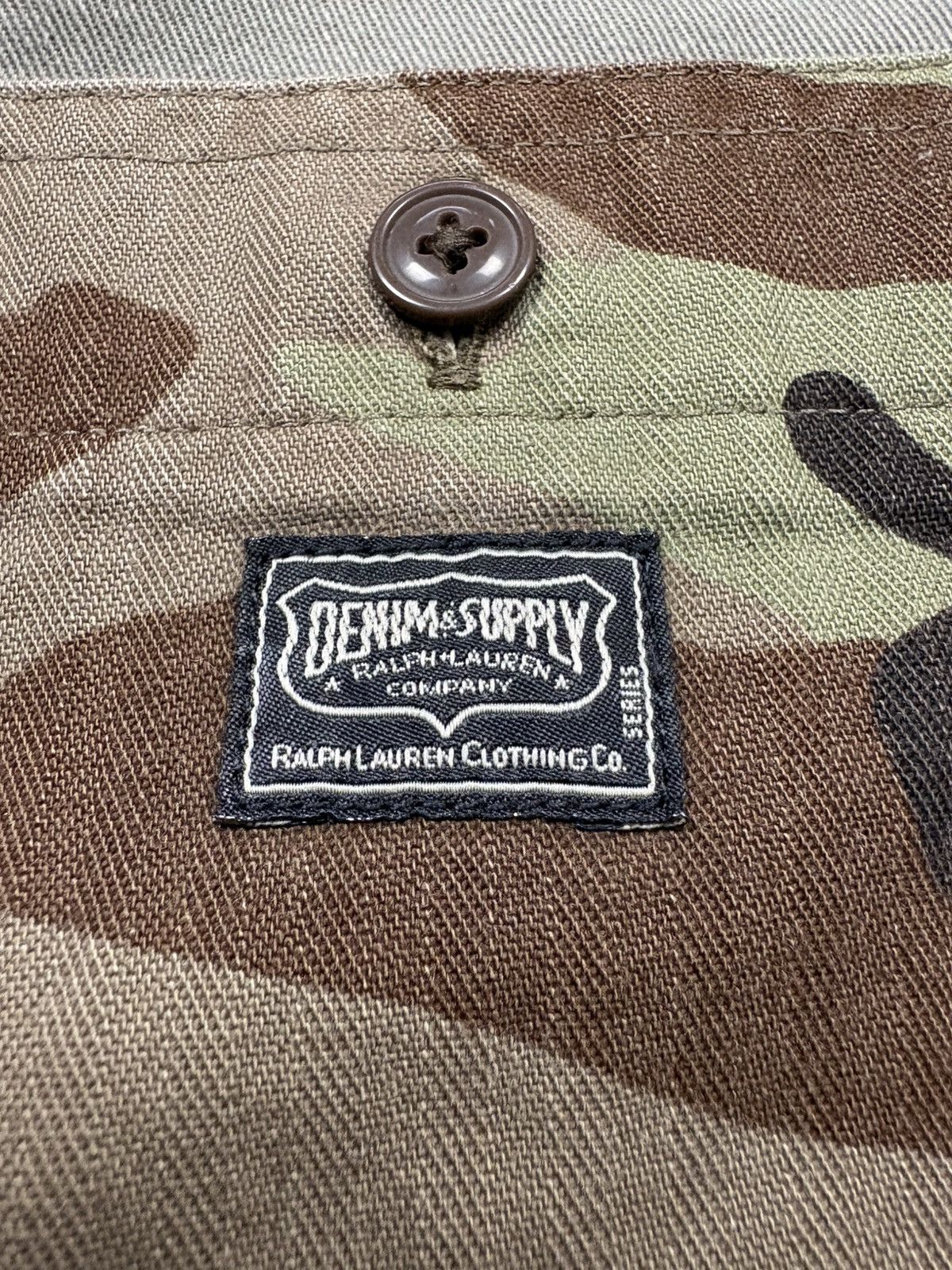 Denim & Supply Ralph Lauren Ralph Lauren Denim & Supply Camo Patchwork Military Shirt Size US M / EU 48-50 / 2 - 7 Thumbnail