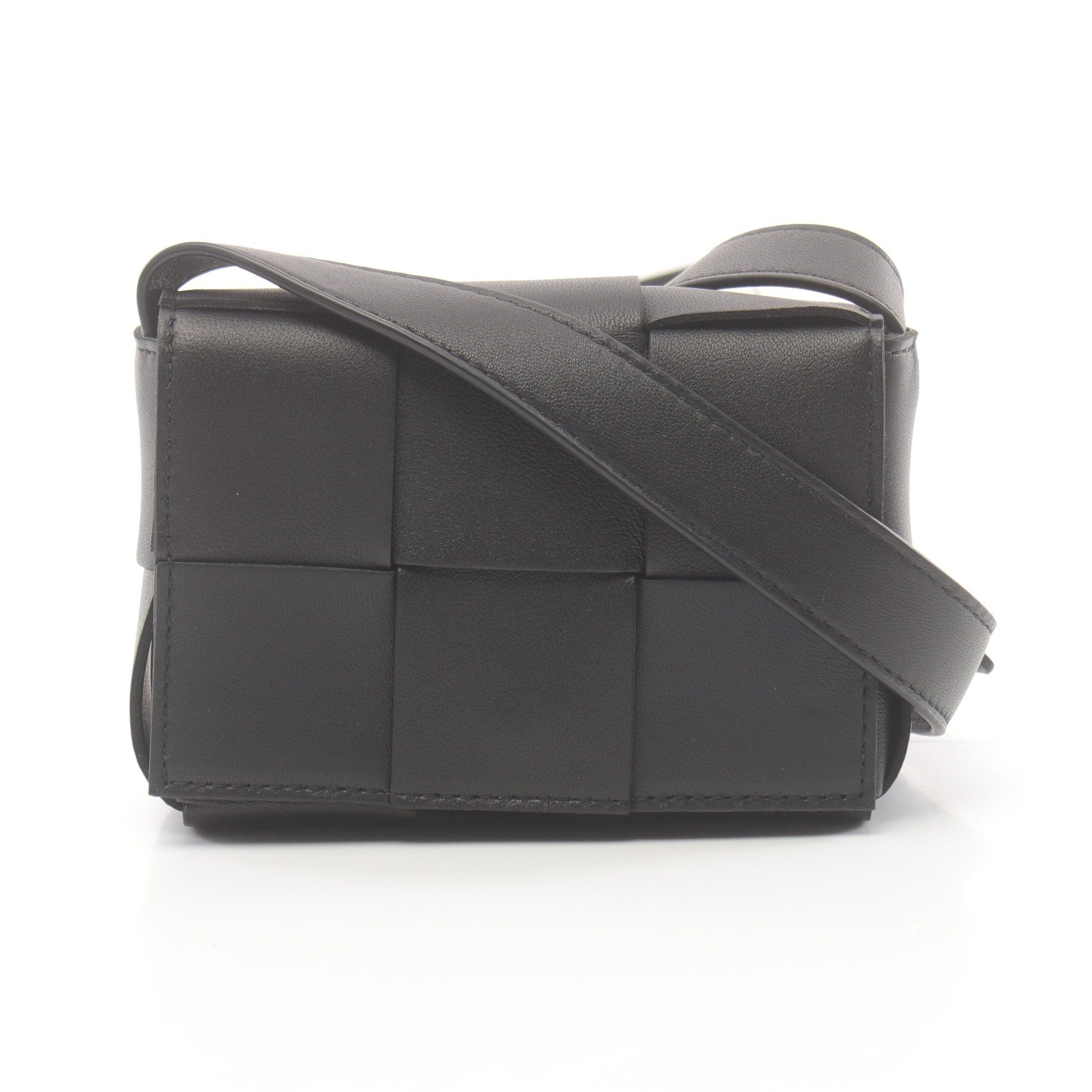 Bottega Veneta Bottega Veneta Candy Cassette Mini Bag Shoulder Leather Black Size ONE SIZE - 1 Thumbnail
