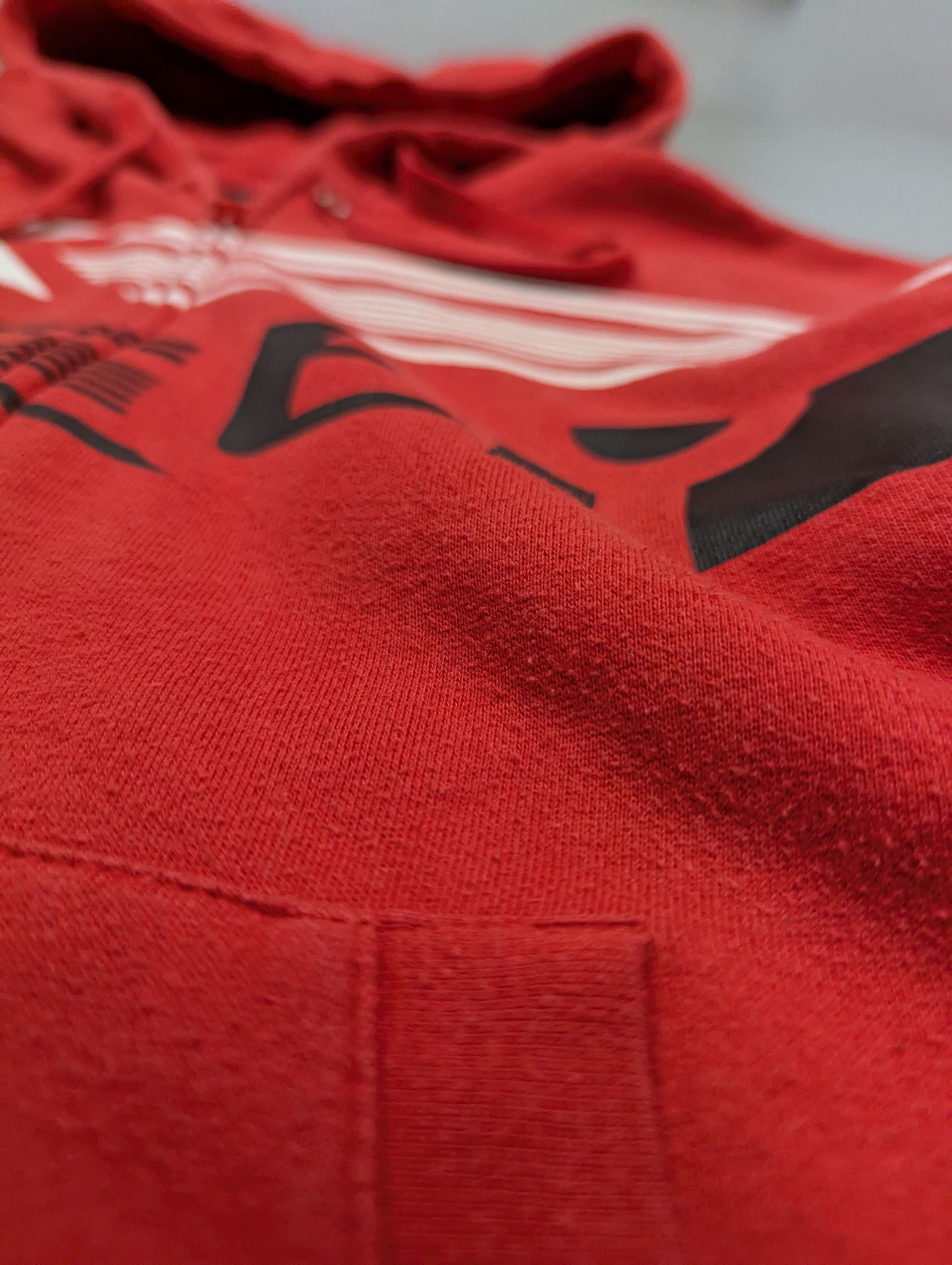 Oakley × Vintage Oakley Vintage Mens Skater Graphic Logo Full Zip Red Hoodie Size US L / EU 52-54 / 3 - 6 Thumbnail