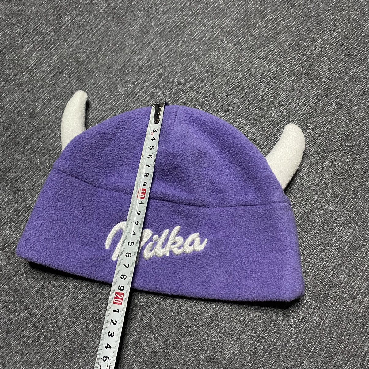 Vintage Y2K Crazy beanie Hat Milka vintage Size ONE SIZE - 5 Thumbnail