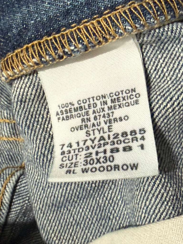 Polo Ralph Lauren 90's RL Polo Jeans Co. Ralph Lauren "Woodrow" Jeans 30x30 Size US 30 / EU 46 - 4 Thumbnail