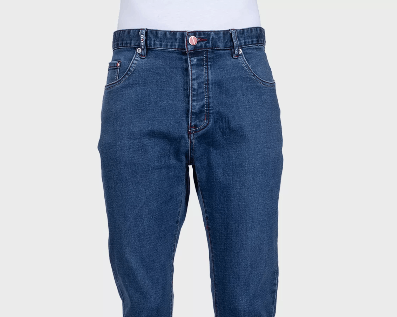Kiton Kiton Blue Straight Leg Jeans Red Patch Men W36 XL Size US 36 / EU 52 - 5 Thumbnail