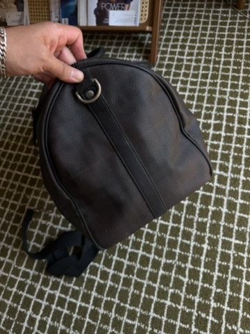 Burberry Burberry London Leather Keepall 50 Duffle Bag Black Plaid Size ONE SIZE - 8 Thumbnail