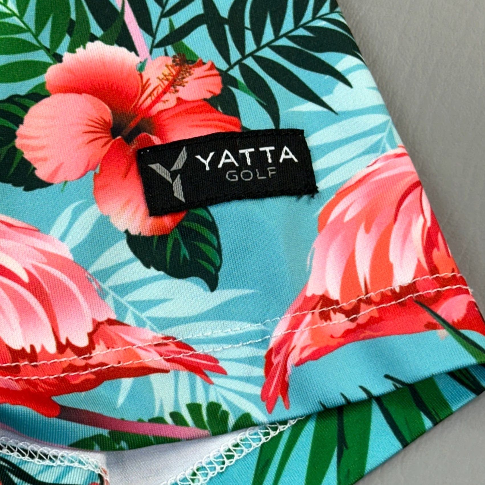 Vintage Yatta Golf Polo Shirt Mens Small Floral Flamingo Print Performance Golf Casual Size US S / EU 44-46 / 1 - 3 Thumbnail