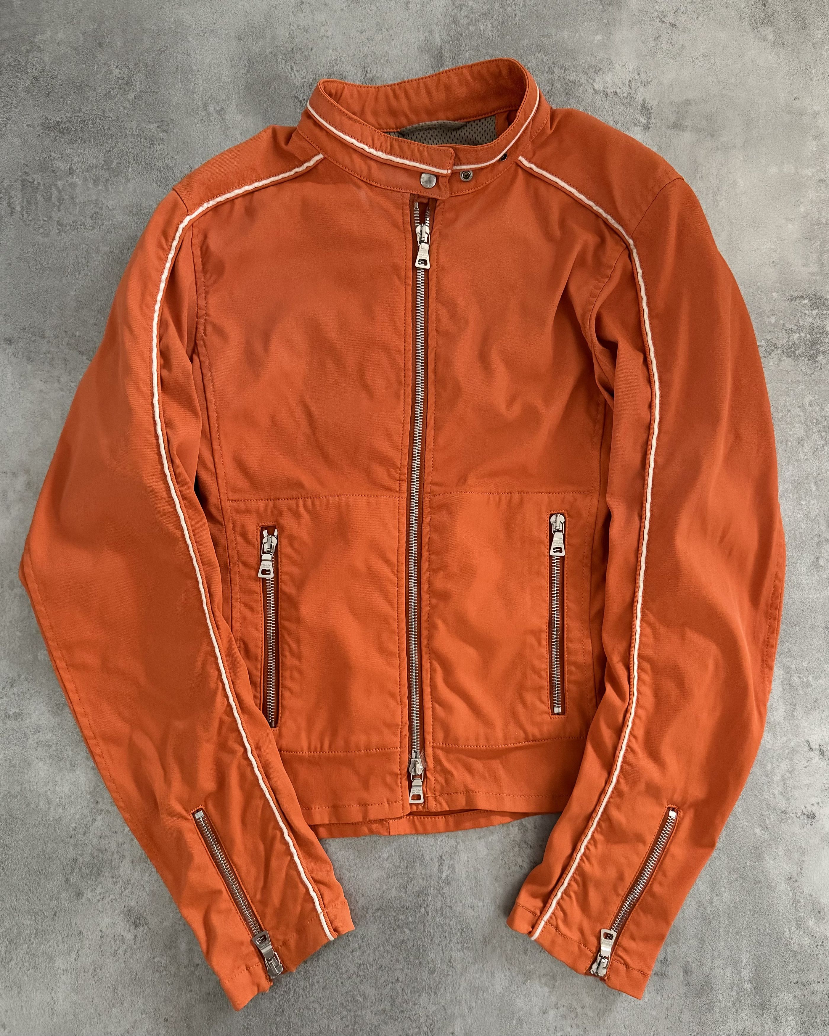 image of Archival Clothing x Prada 2000S Prada Orange Nylon Jacket, Men's (Size XS)