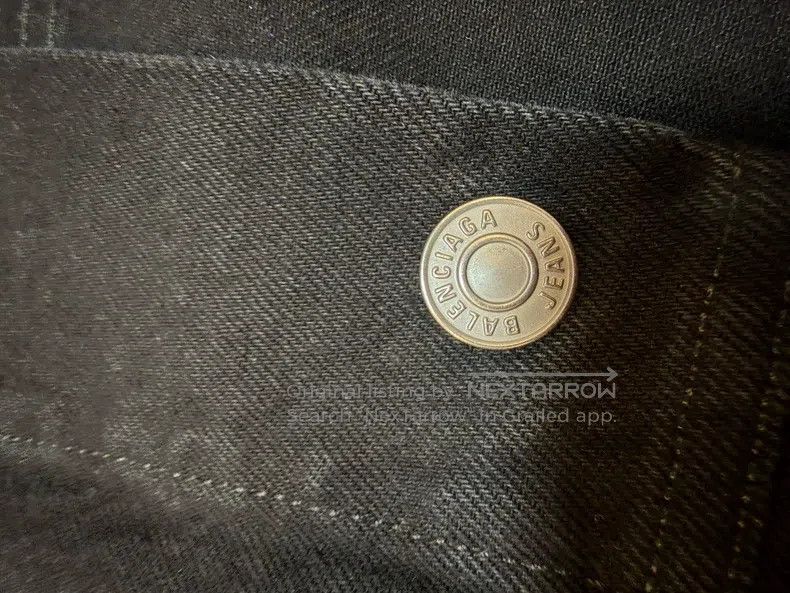 Balenciaga Balenciaga Black Denim Jacket Size XXS / US 00 / IT 34 - 4 Thumbnail