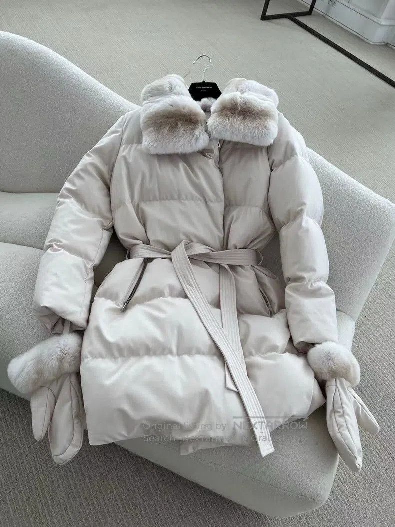 Loro Piana Loro Piana Collaboration, Totoro fur-trimmed long down jac Size XXS / US 00 / IT 34 - 8 Thumbnail
