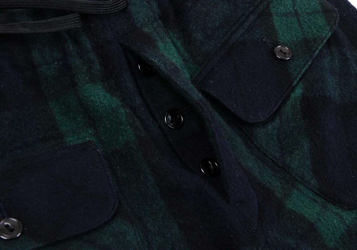 Ganryu Wool-Poly Check Bush Pants in Green Navy Size S Size US 36 / EU 52 - 5 Thumbnail