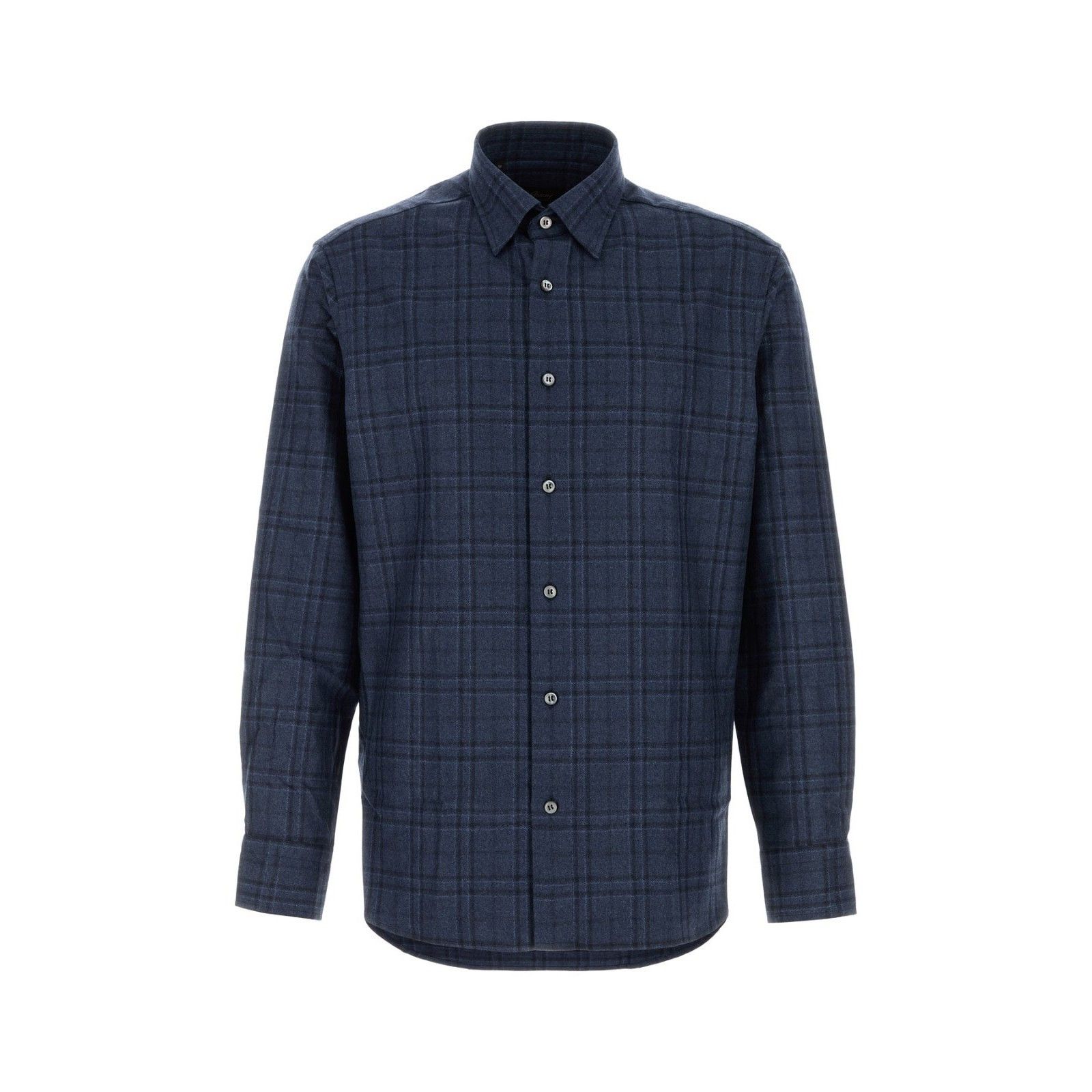 Brioni BRIONI Embroidered Flannel Shirt New & Authentic (Men's size Size US M / EU 48-50 / 2 - 1 Thumbnail