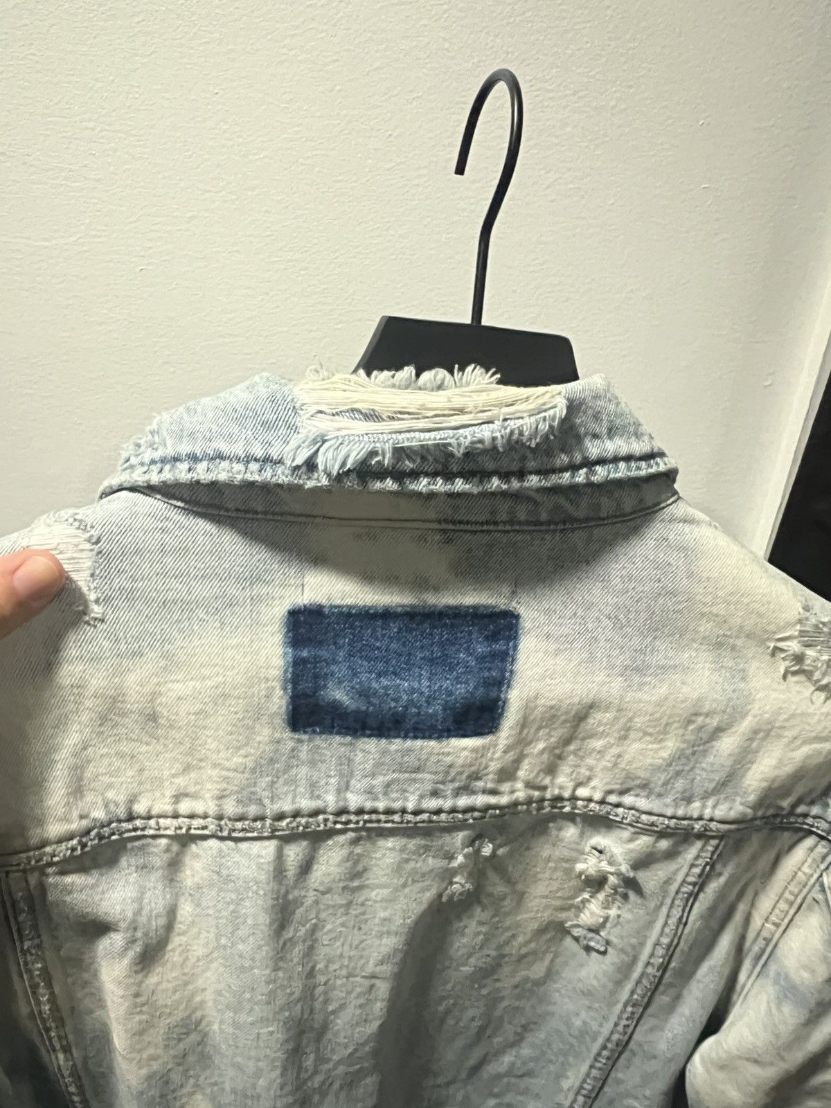 Ksubi Ksubi Distressed Denim Jacket Lightwash XL with Pin Size US XL / EU 56 / 4 - 3 Thumbnail
