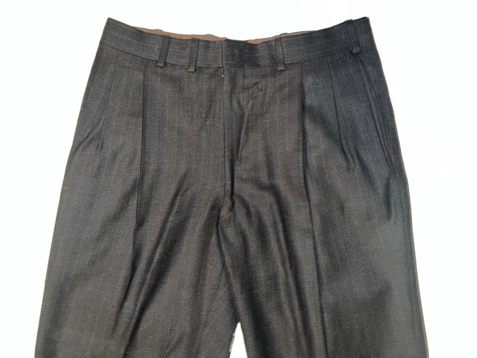 Oxxford Clothes Double Breasted Gray Suit Size 42S - 20 Thumbnail