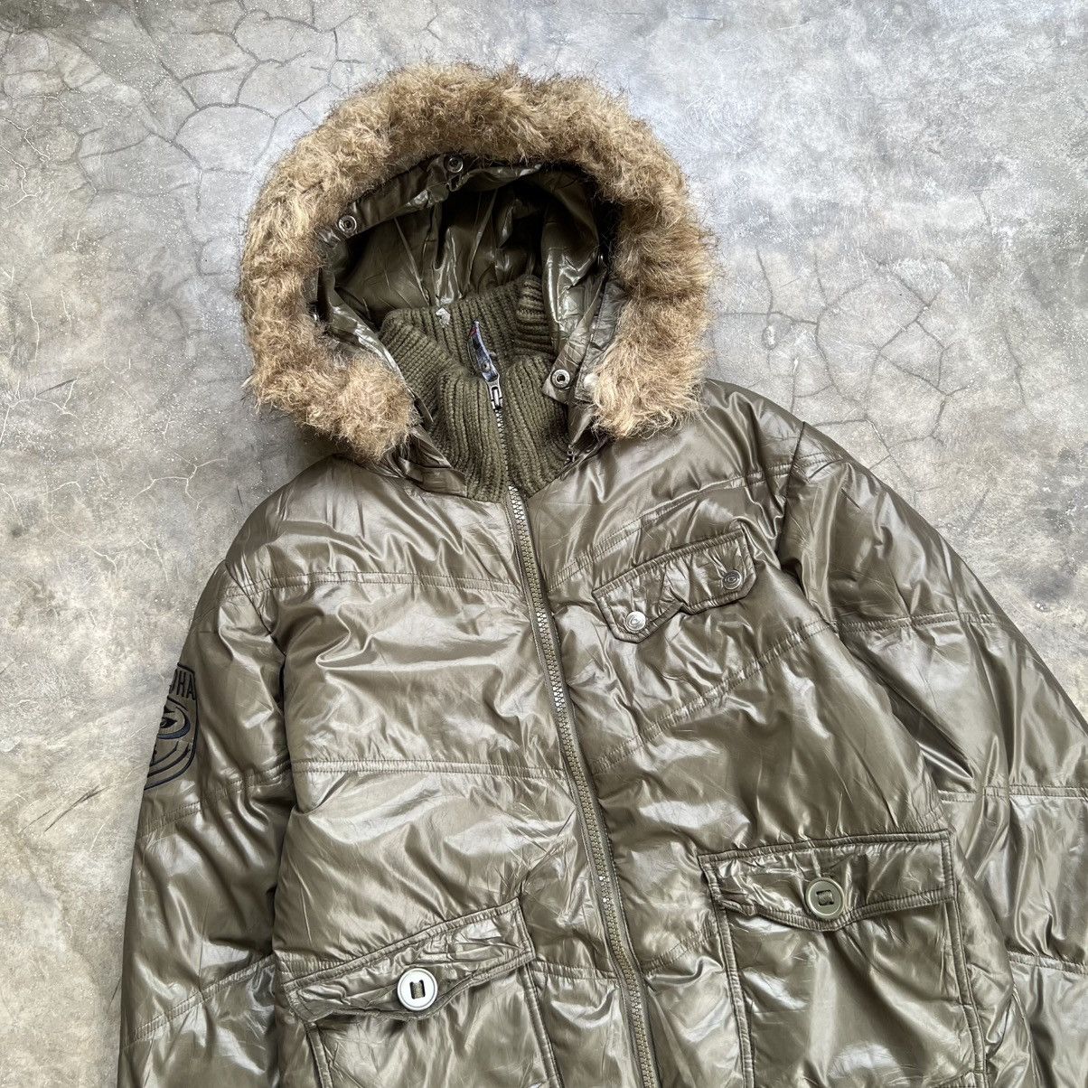 Gotcha 2000’s Gotcha Fur Hoodie Puffer Jacket Size US L / EU 52-54 / 3 - 3 Thumbnail