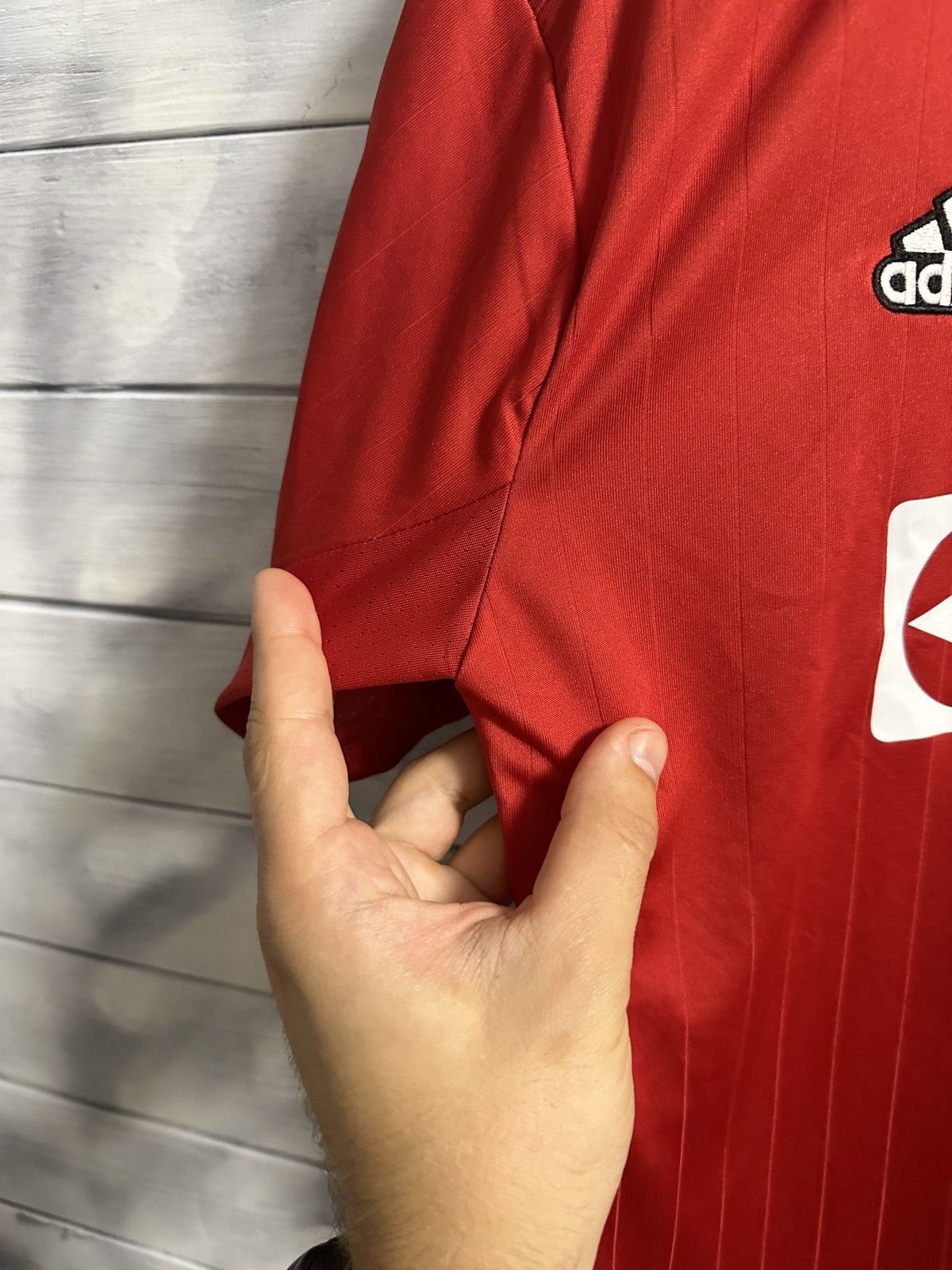 Adidas Rare Soccer Jersey Sancho 25 Manchester United Adidas 2022 Size US L / EU 52-54 / 3 - 11 Thumbnail