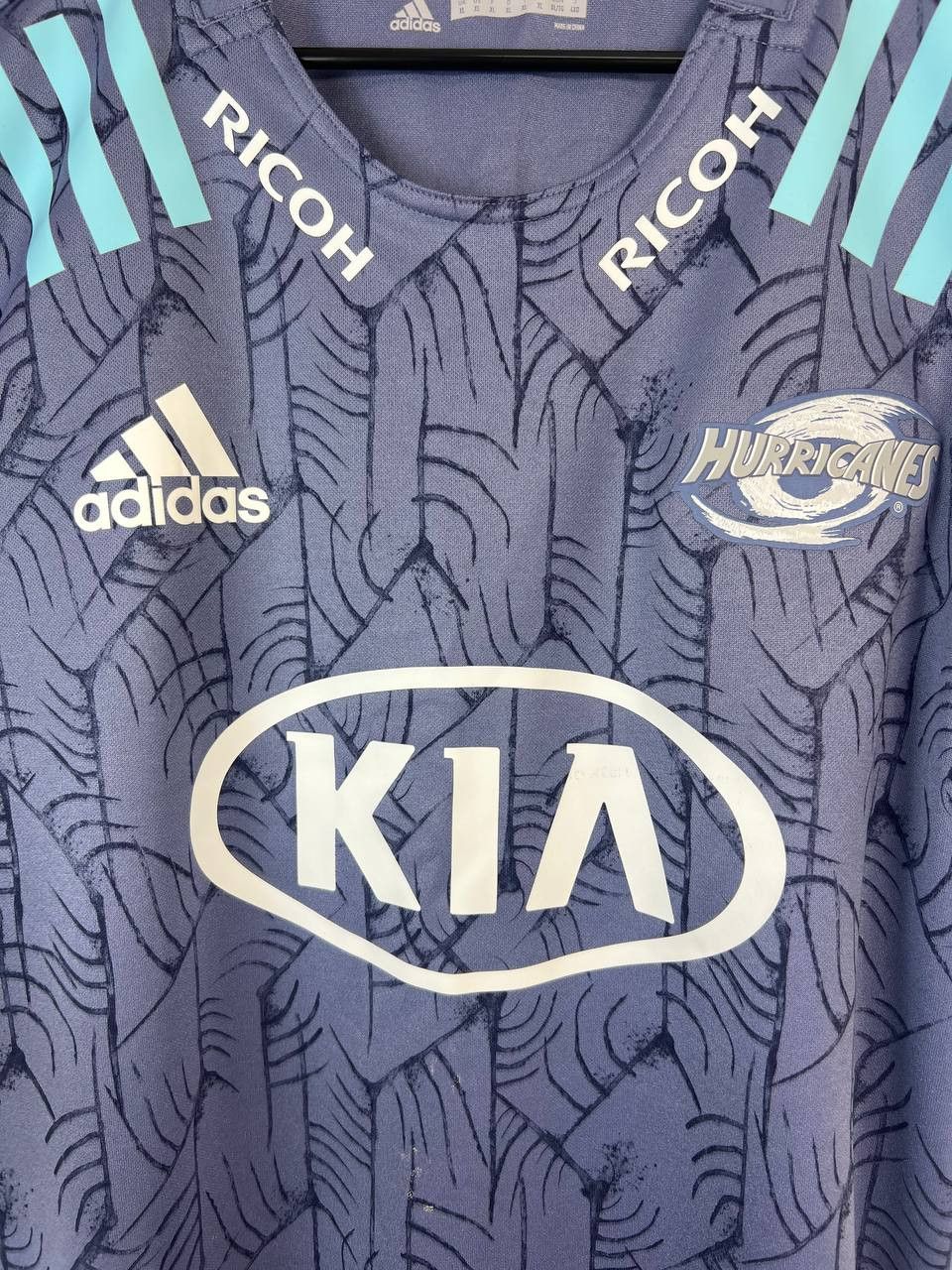 Adidas 2020 WELLINGTON HURRICANES SUPER RUGBY UNION JERSEY ED7935 Size US XL / EU 56 / 4 - 2 Thumbnail