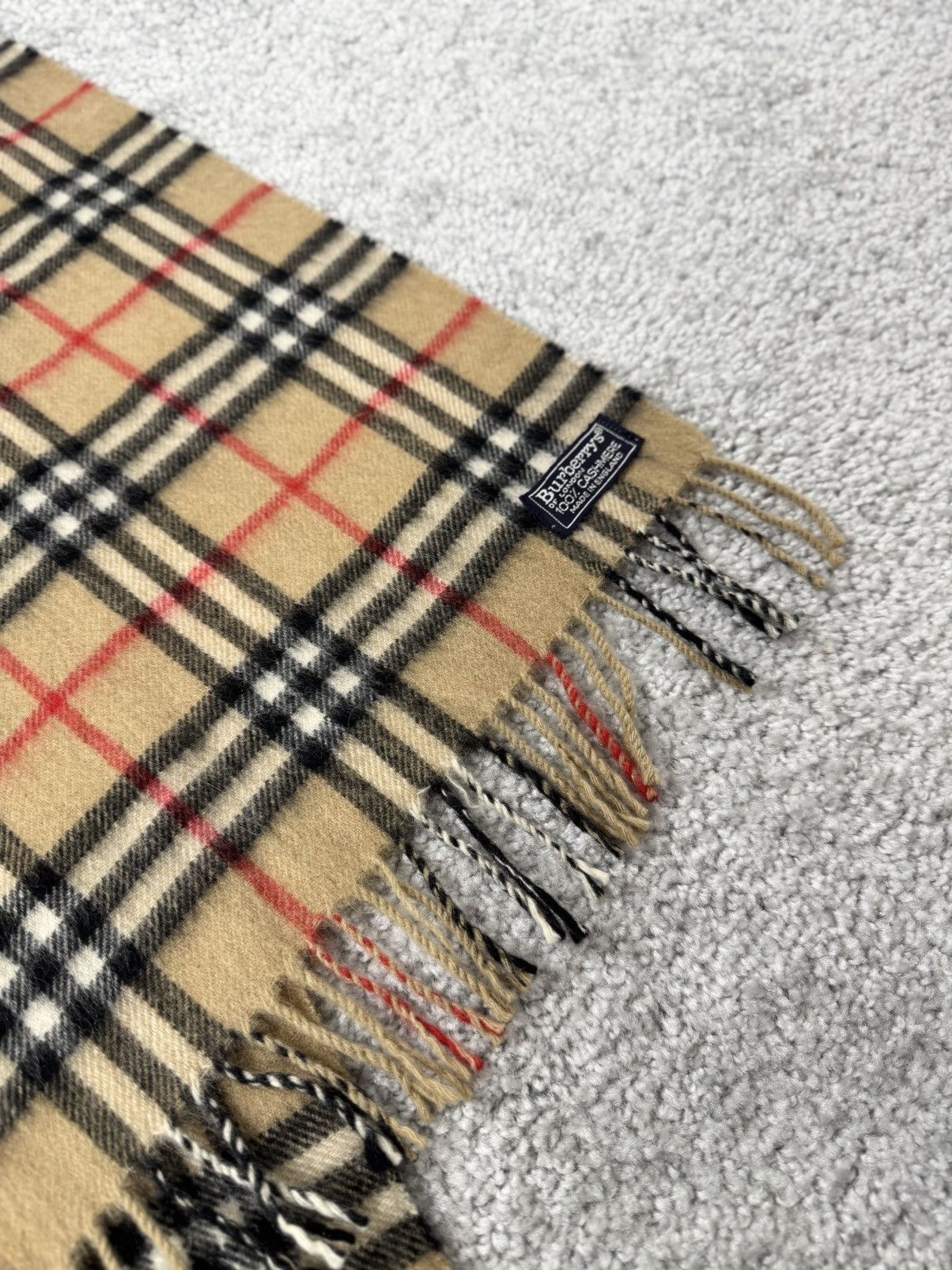Burberry Vintage Burberry's London Cashmere Scarf Nova Check Stripes Size ONE SIZE - 6 Thumbnail