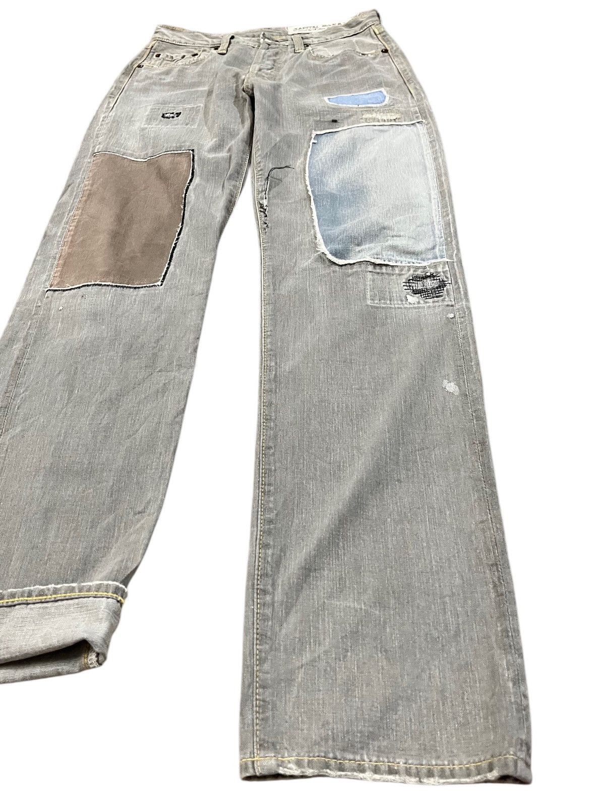 Japanese Brand × Kapital Vintage Kapital Sashiko Boro Half Selvedge Denim Size US 27 - 3 Thumbnail