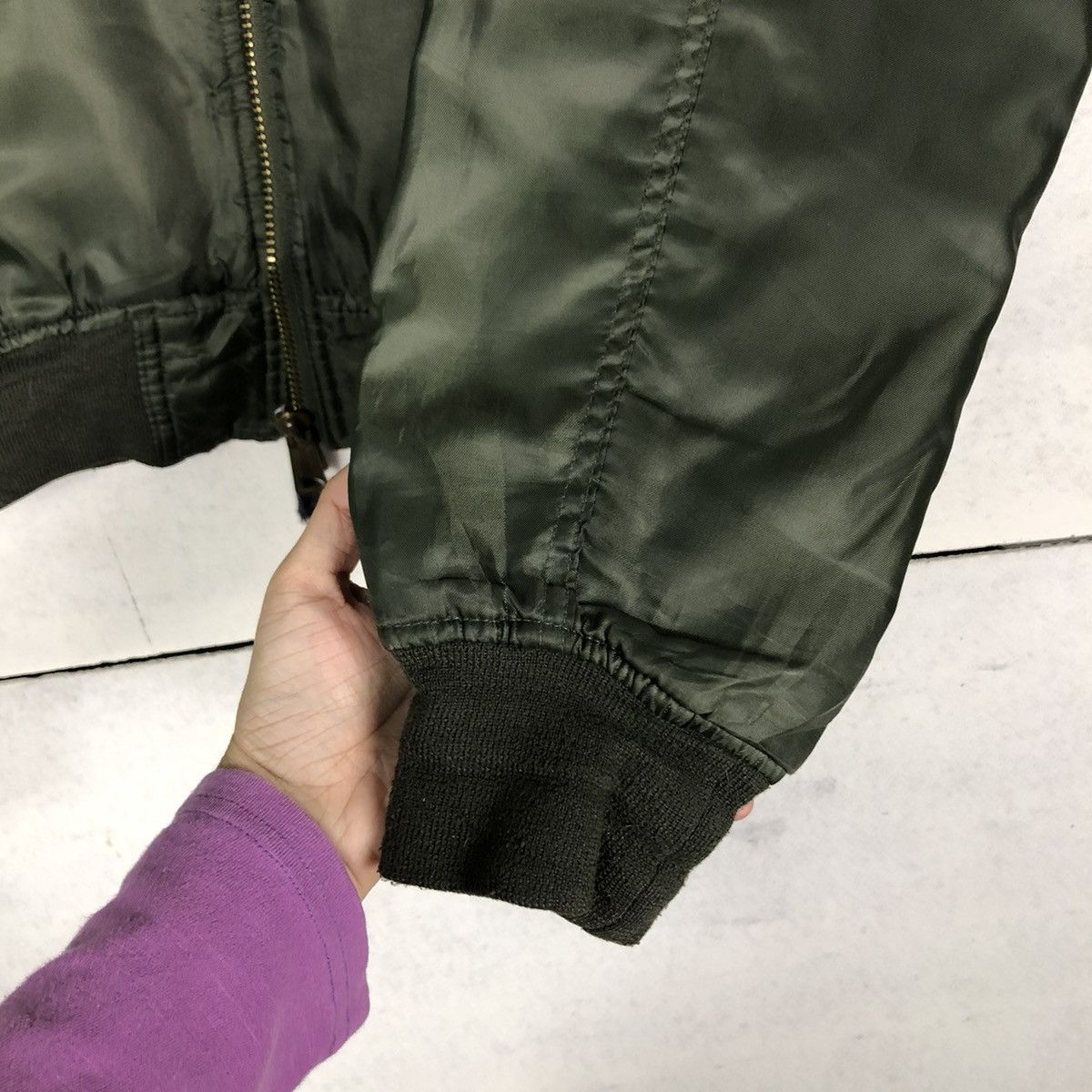 Vintage 🔥VINTAGE REVERSIBLE BOMBER JACKET MILITARY GARMENTS Size US L / EU 52-54 / 3 - 17 Thumbnail