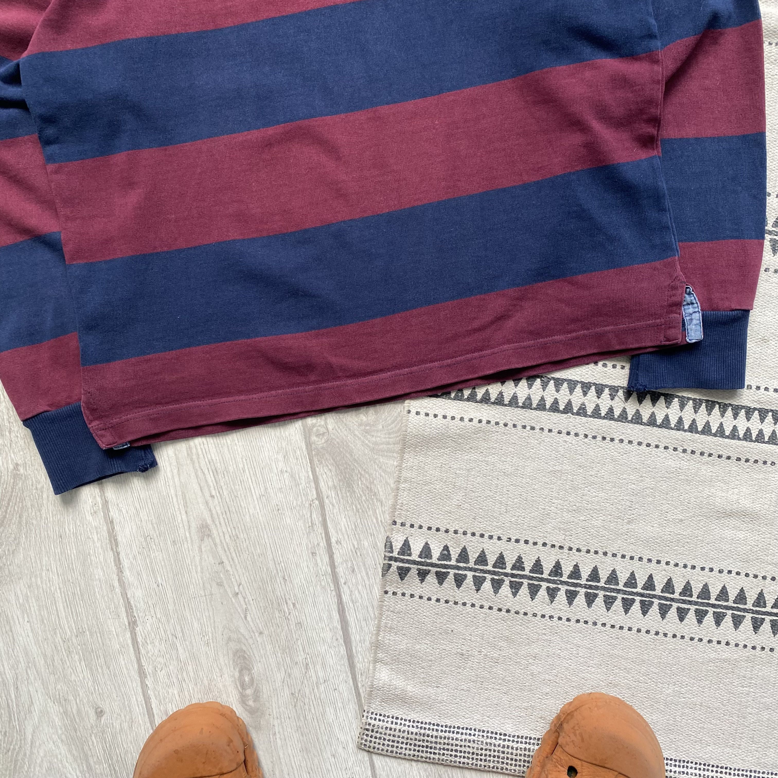 Gant Vintage Gant stripped rugby shirt Distressed Ralph Lauren Size US M / EU 48-50 / 2 - 3 Thumbnail
