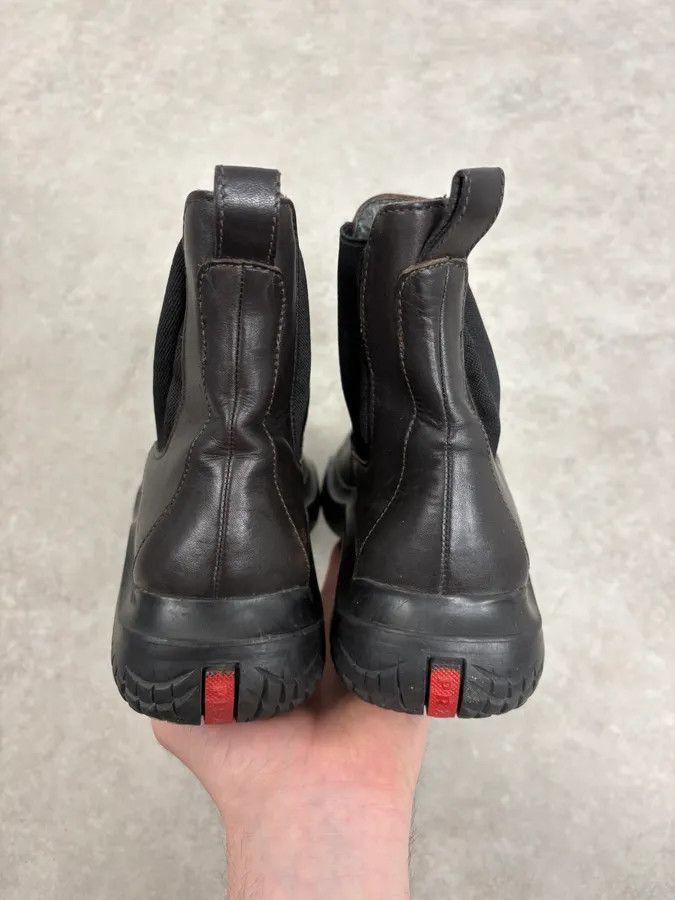 Prada FW1999 Prada Black Vibram Prenium Leather Boots Size US 6.5 / IT 36.5 - 7 Thumbnail