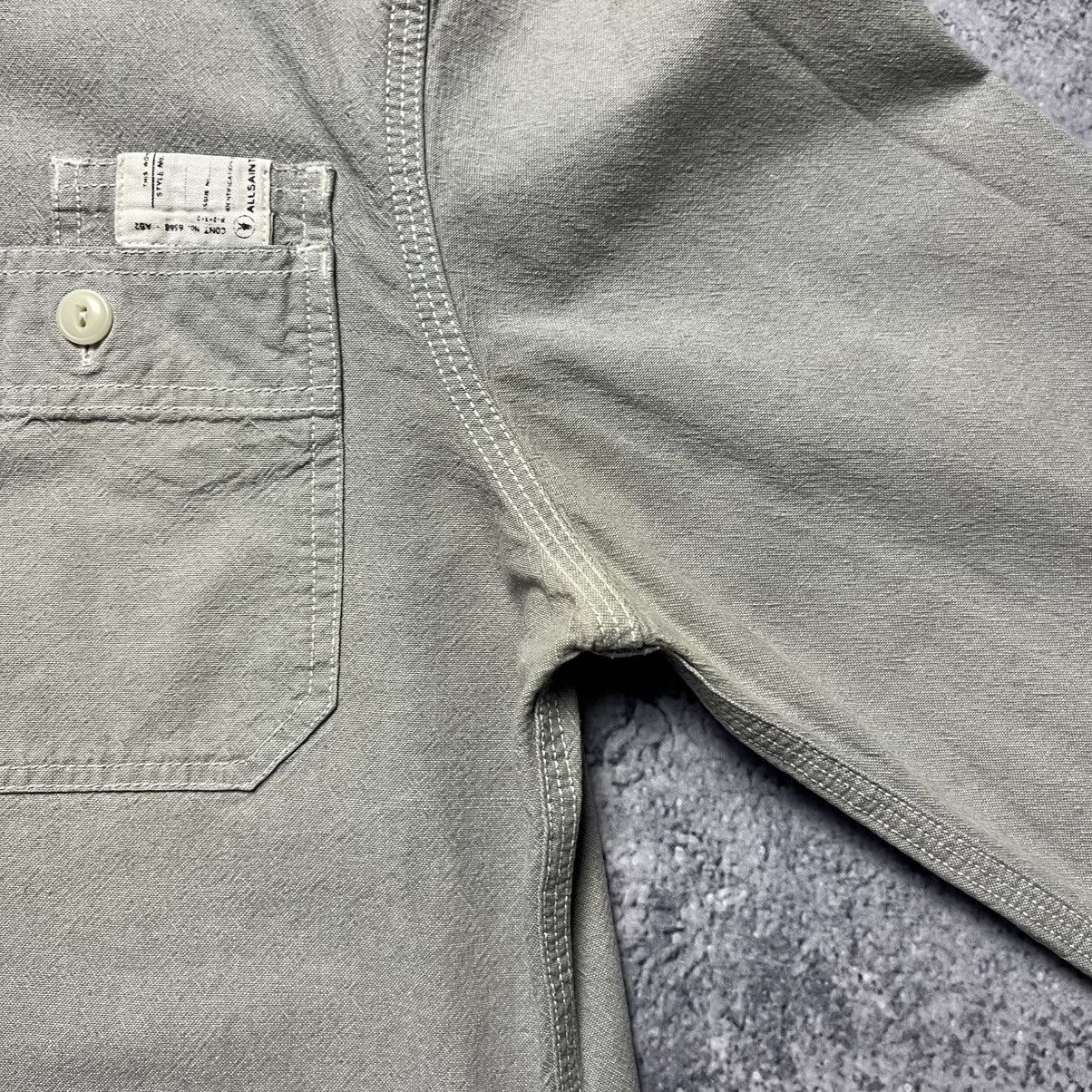 Allsaints × Vintage Vintage Allsaints Gray Shirt Button Up Streetwear Y2K Size US M / EU 48-50 / 2 - 6 Thumbnail