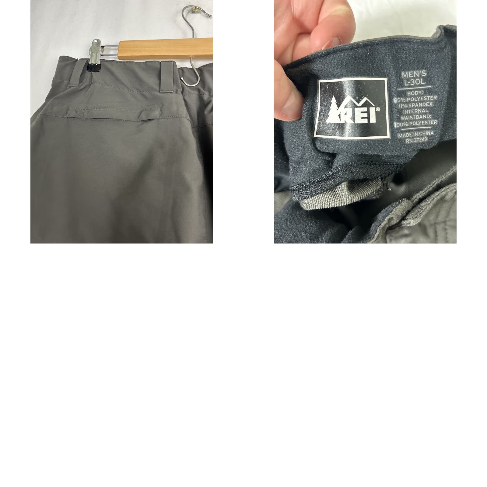 Vintage **REI Mens L Gray Cargo Hiking Shorts** User: REI Mens L Gray Cargo Hiking Shorts Size US L / EU 52-54 / 3 - 9 Thumbnail