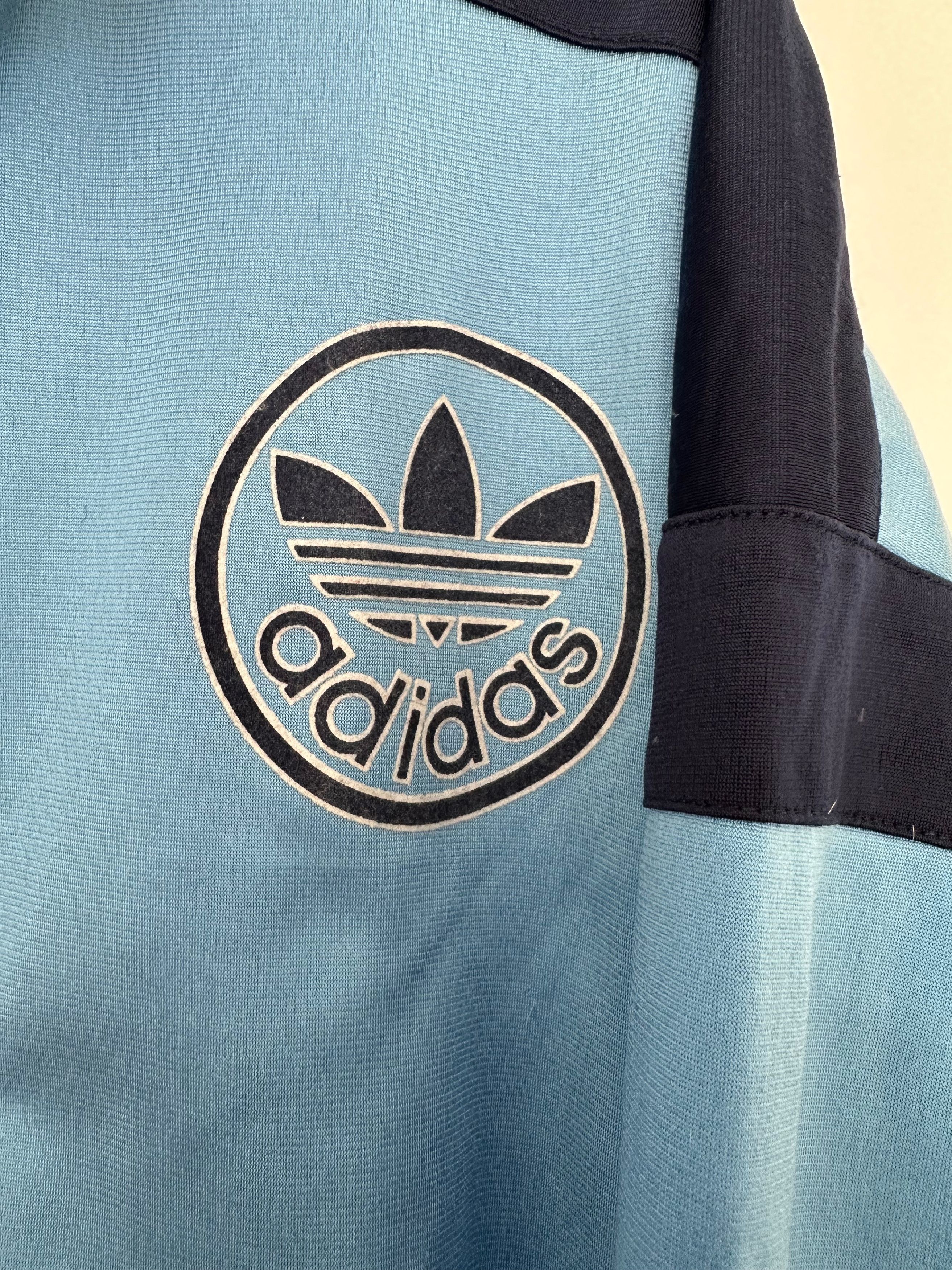 Adidas 80's 90's Adidas Originals athletic top full zip big logo Size US M / EU 48-50 / 2 - 3 Thumbnail
