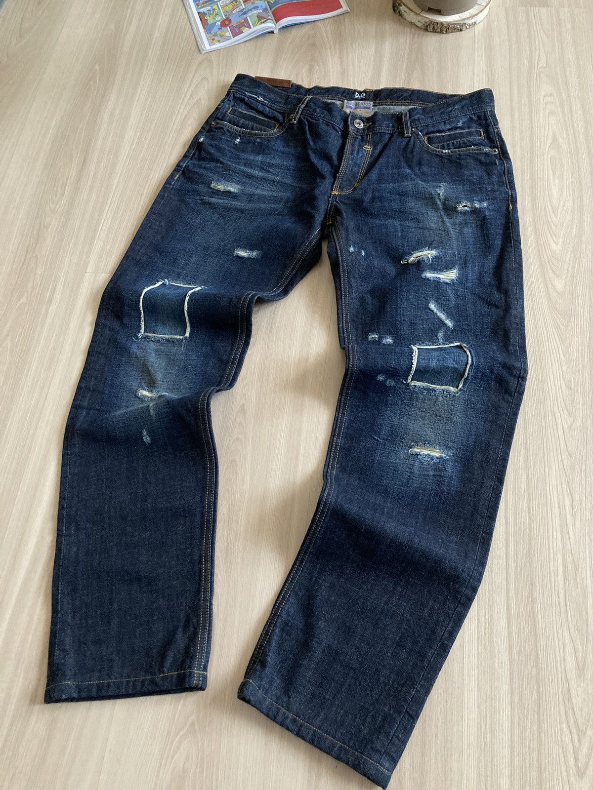 Dolce & Gabbana Vintage RARE Dolce&Gabbana Audacious Dirty Pants Jeans 00s Size US 34 / EU 50 - 5 Thumbnail