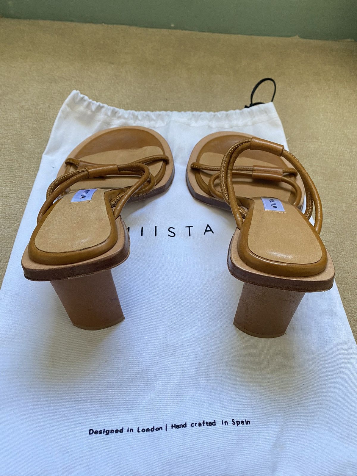 Miista Caramel brown miista leather heeled mules Size US 5 / IT 35 - 8 Thumbnail