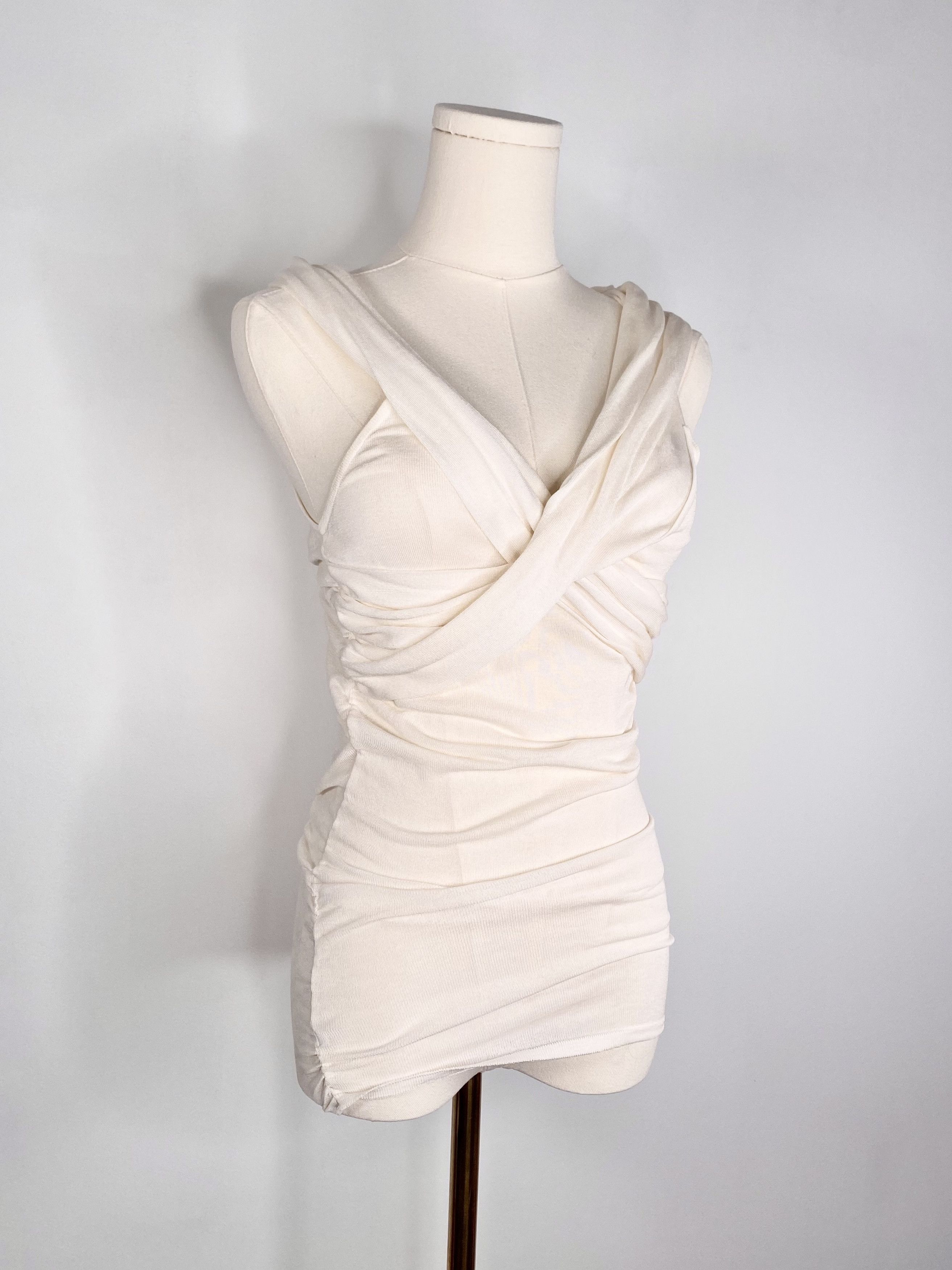Designer Ana Molinari - Creme wrap camisole blouse Size ONE SIZE - 2 Thumbnail