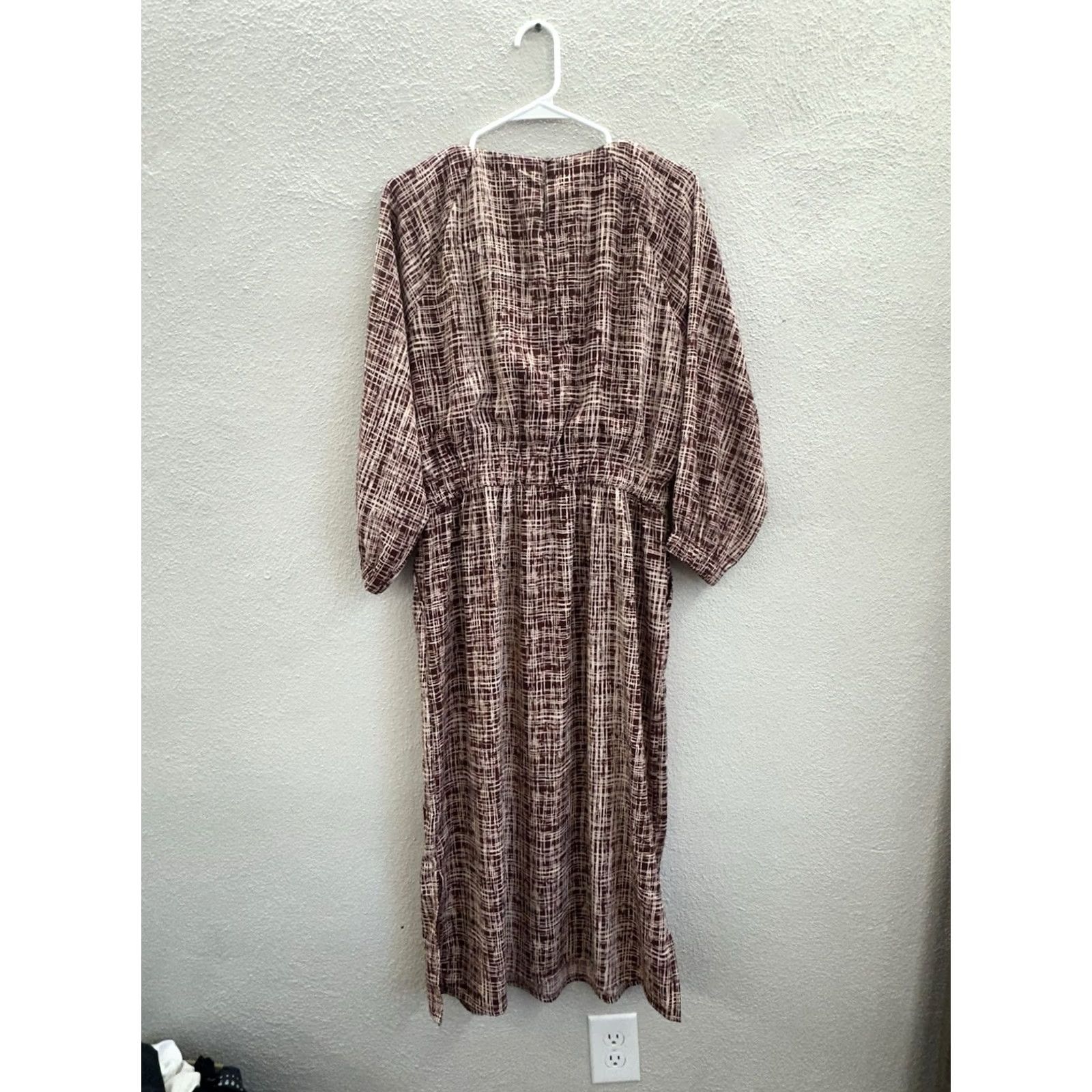 Vintage Prologue Womens Dress Midi Red Long Sleeve Button Pockets Classic Vintage? No, Regular M Size M / US 6-8 / IT 42-44 - 6 Thumbnail