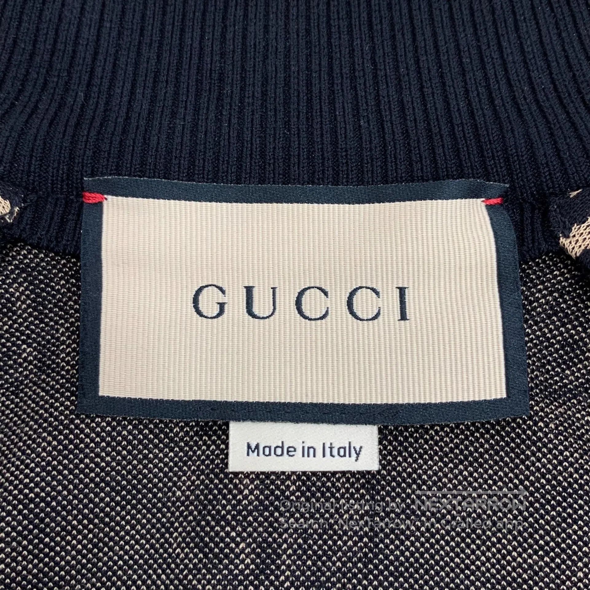 Gucci Guicci Color block logo jacquard full print cotton stand c Size US XS / EU 42 / 0 - 5 Thumbnail