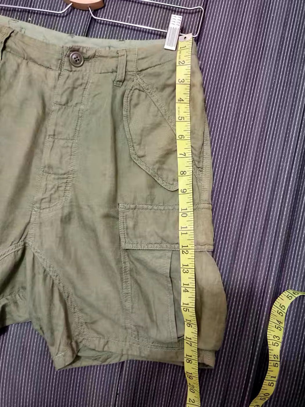 Issey Miyake Sunaokuwahara Issey Miyake Olive Cargo Short pants Size US 30 / EU 46 - 13 Thumbnail