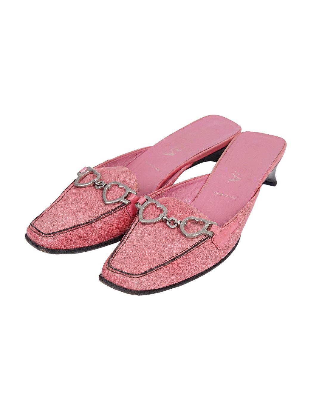 Prada Prada S/S2000 Heart Mules Size US 8 / IT 38 - 6 Thumbnail