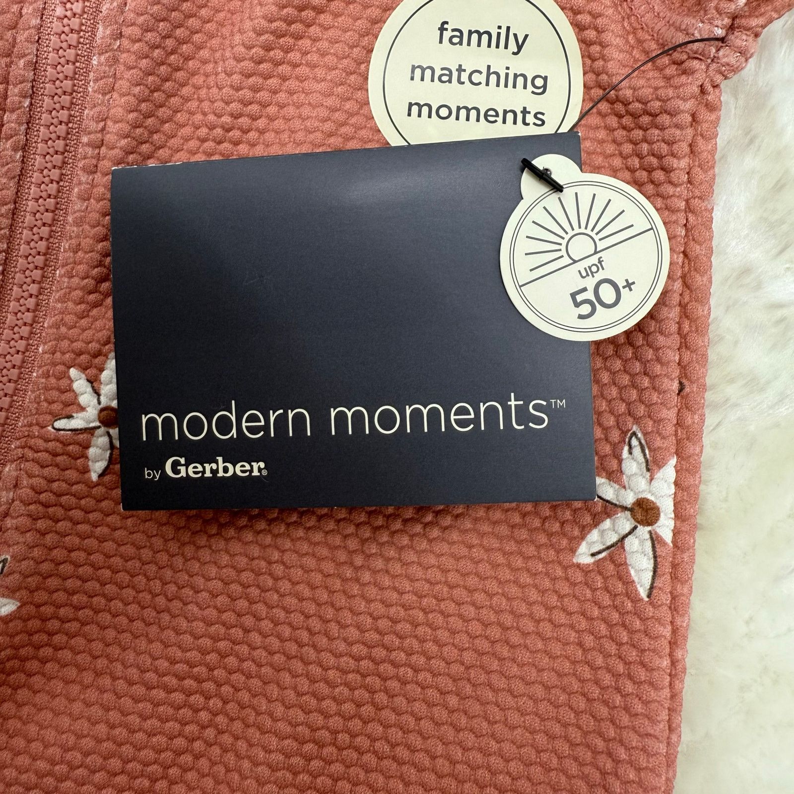 Other NWT Gerber Modern Moments Toddler Rashguard One-Piece 6/9m Size ONE SIZE - 8 Thumbnail