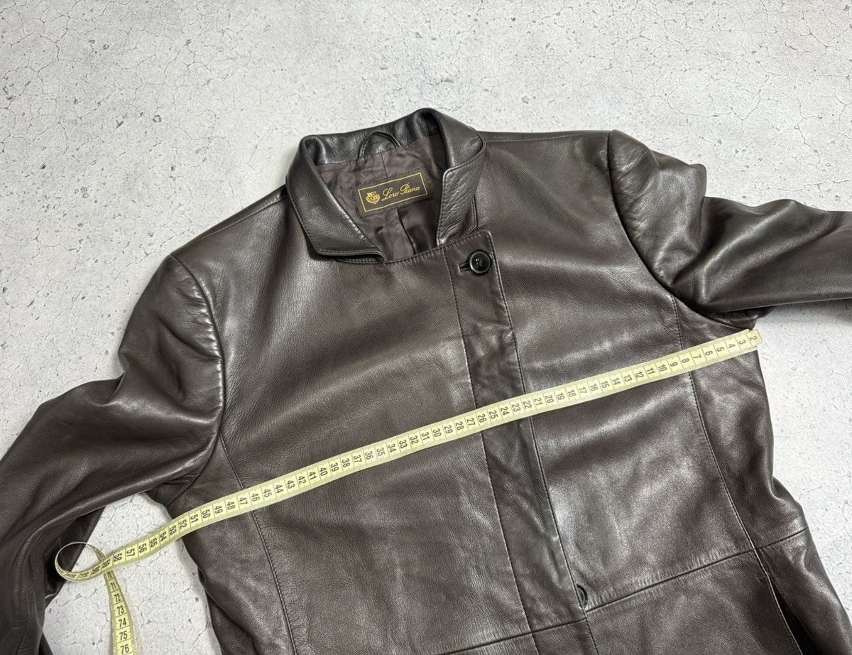 Loro Piana Loro Piana Leather Coat Jacket Luxury Very Vintage Women’s Size L / US 10 / IT 46 - 14 Thumbnail