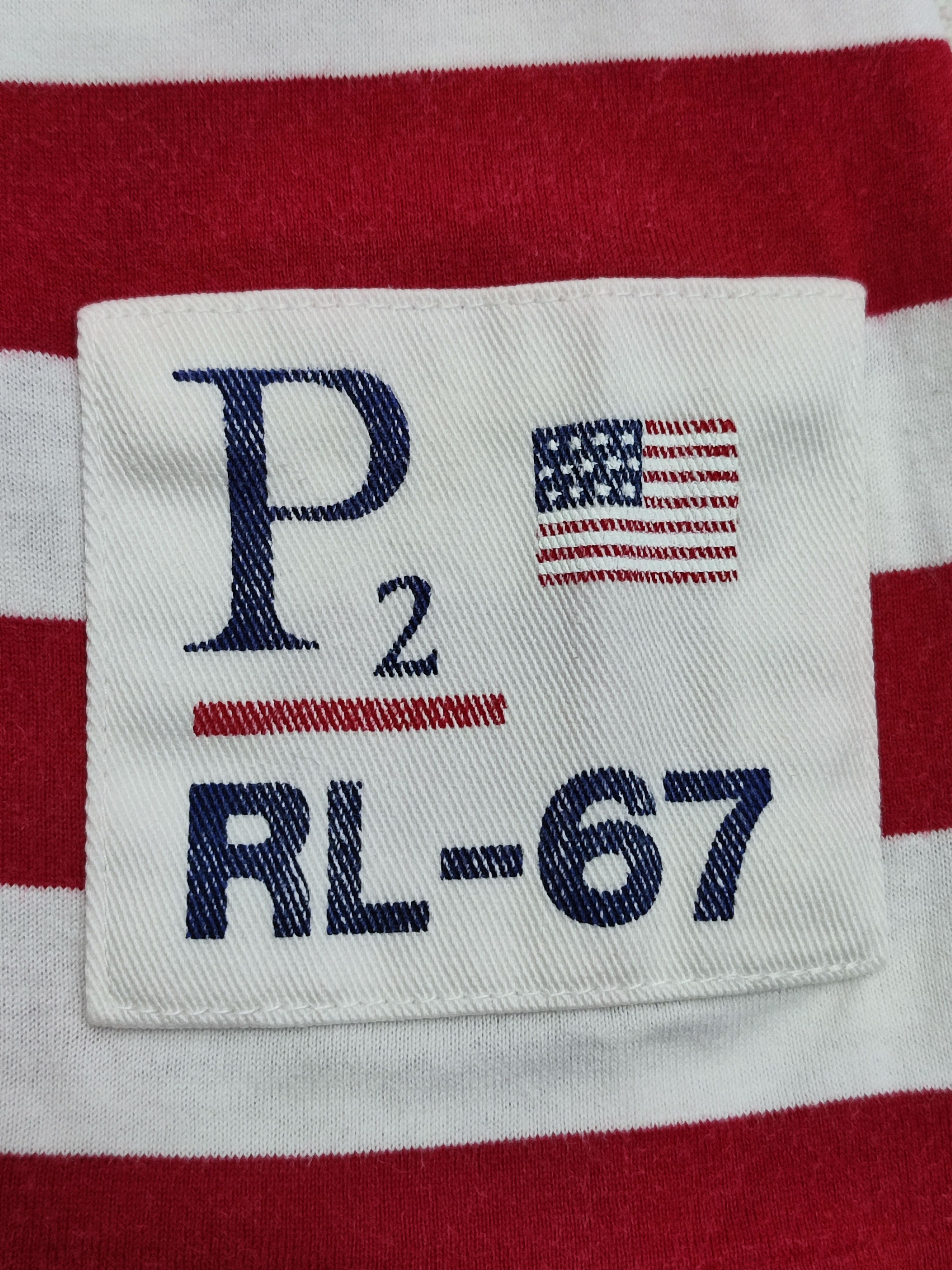 Polo Ralph Lauren Polo By Ralph Lauren P. RL67 Striped Pocket Tee Size US M / EU 48-50 / 2 - 10 Thumbnail