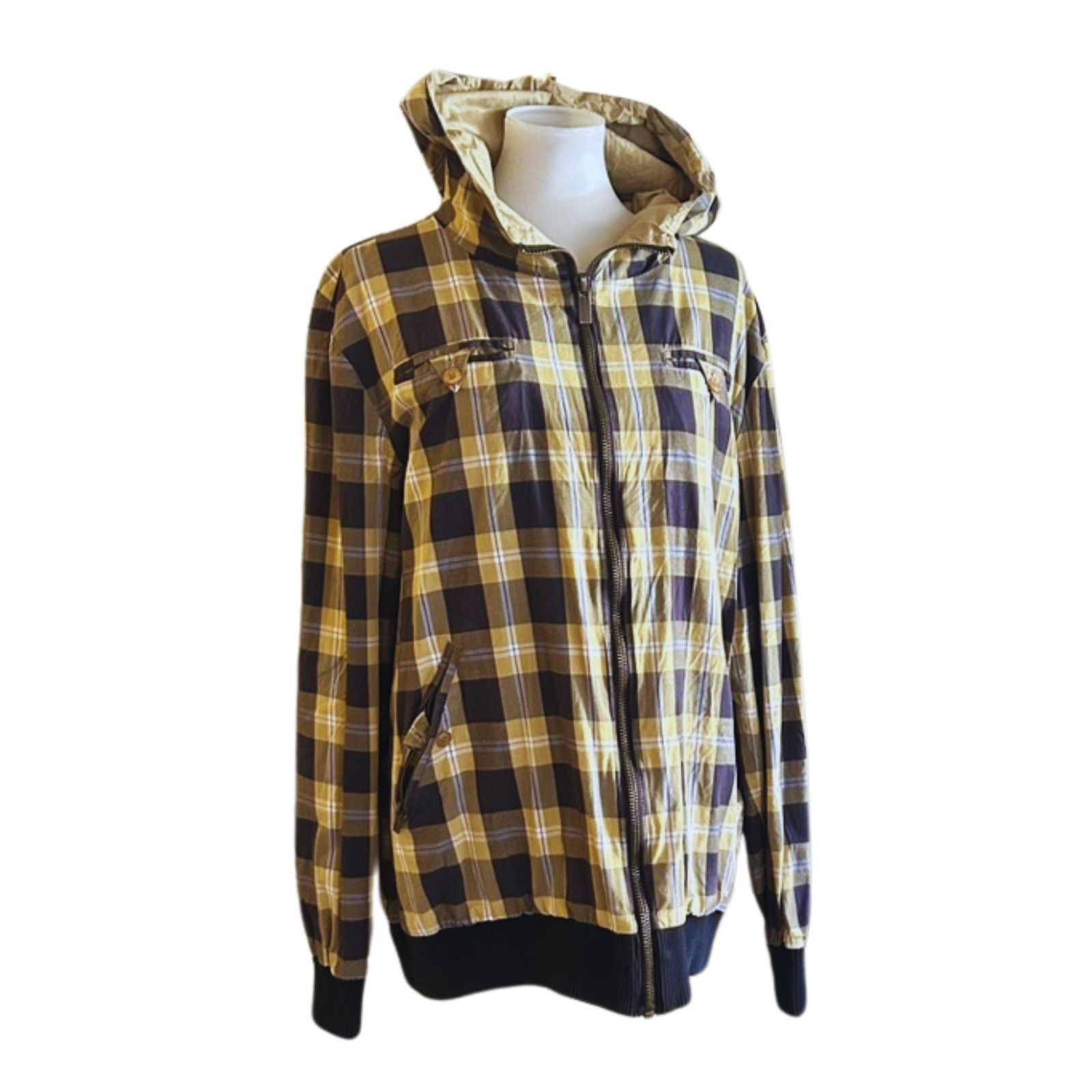 Makia Makia Mens Plaid Hood Jacket, Size XL Size US XL / EU 56 / 4 - 1 Thumbnail