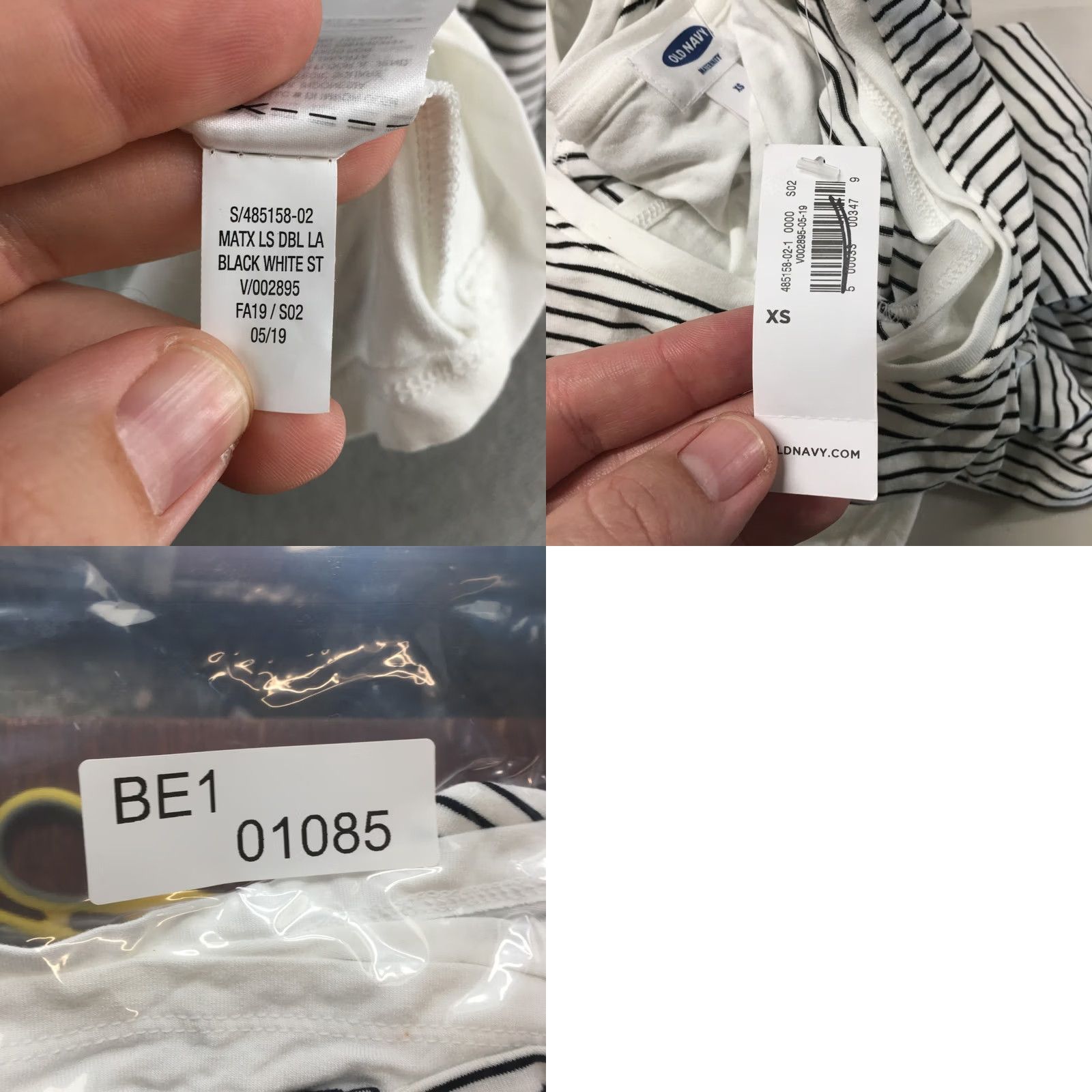 Old Navy VINTAGE Old Navy T-Shirts Womens XS Black White Stripe Scoop Neck Maternity Pullover NEW Size XS / US 0-2 / IT 36-38 - 9 Thumbnail
