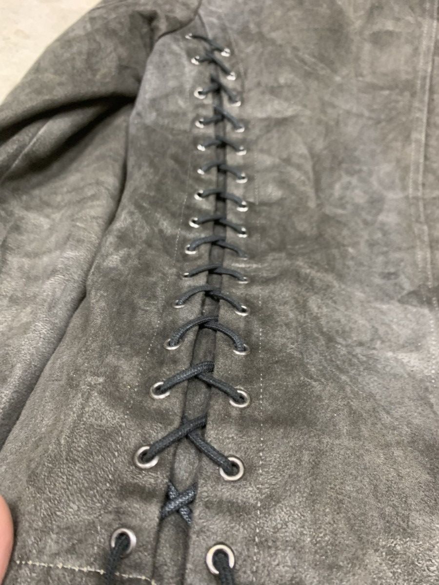 Tornado Mart Tornado Mart Suede Leather Punk Style Lace Up Jacket Size M / US 6-8 / IT 42-44 - 25 Thumbnail