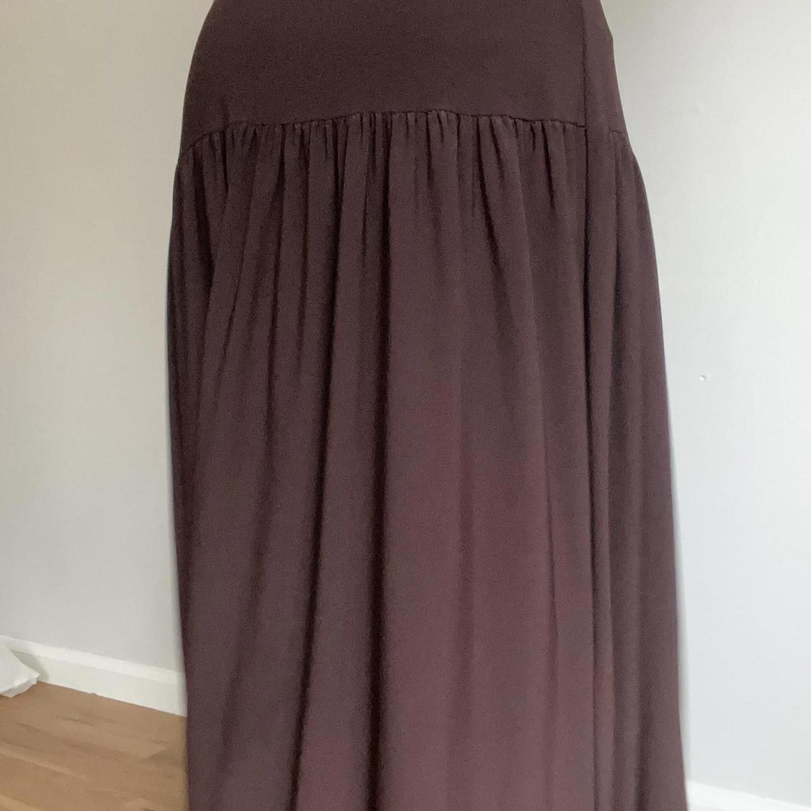 Other Brown ankle length skirt with elastic waistband and flowy Size 28" / US 6 / IT 42 - 2 Thumbnail