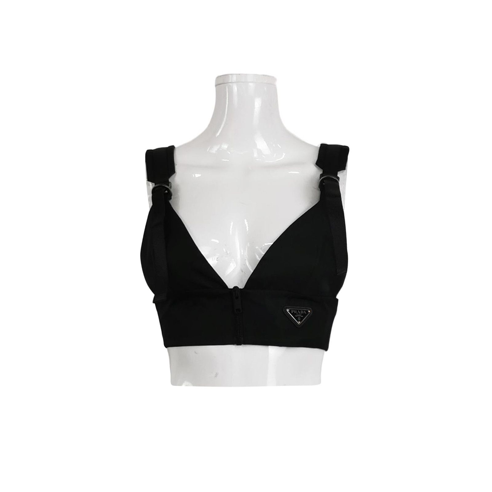 Prada Prada Re-Nylon Zip Crop Top Size 38 Size XS / US 0-2 / IT 36-38 - 1 Thumbnail