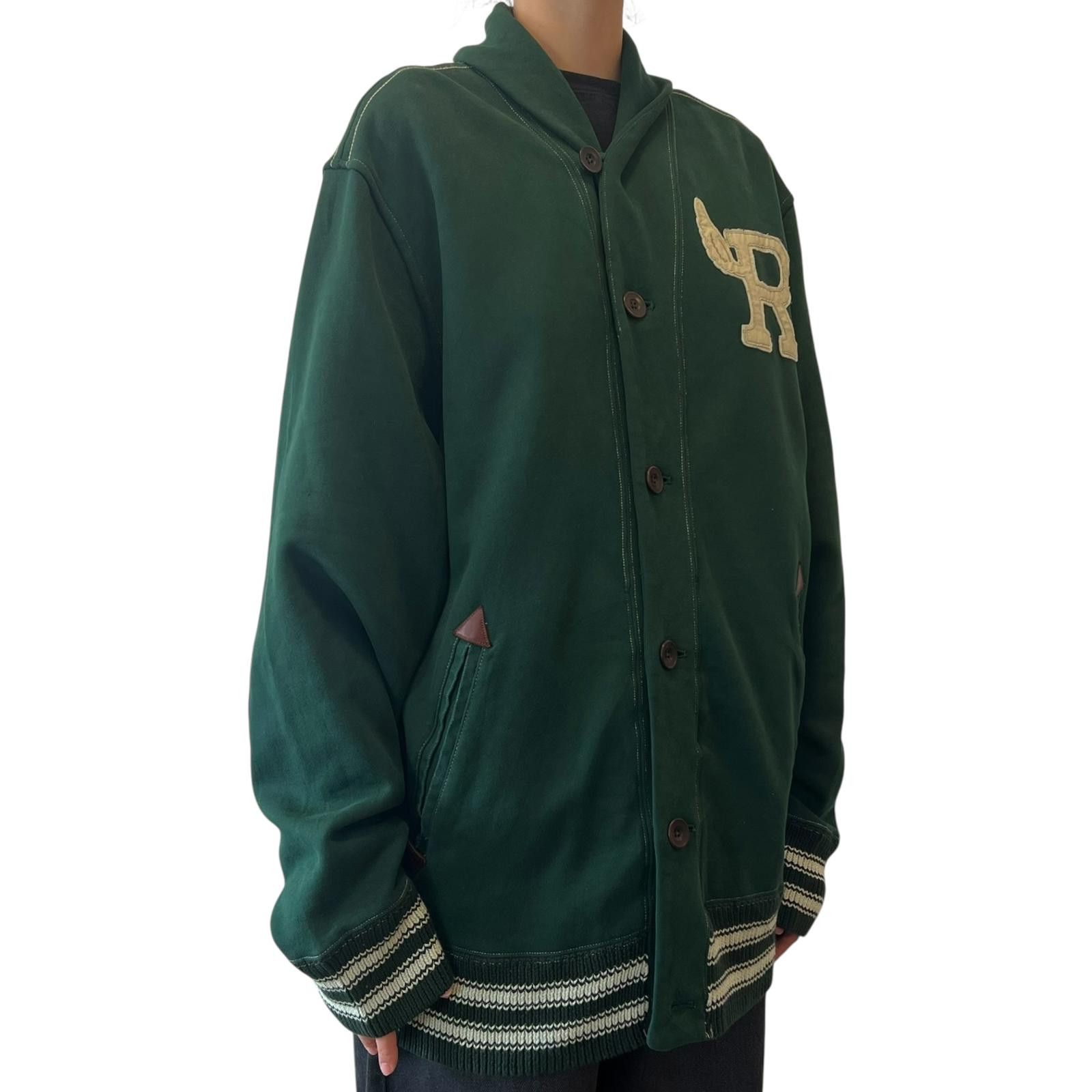 Polo Ralph Lauren Rugby Ralph Lauren Vitage Varsity Jacket Green XL Size US XL / EU 56 / 4 - 2 Thumbnail